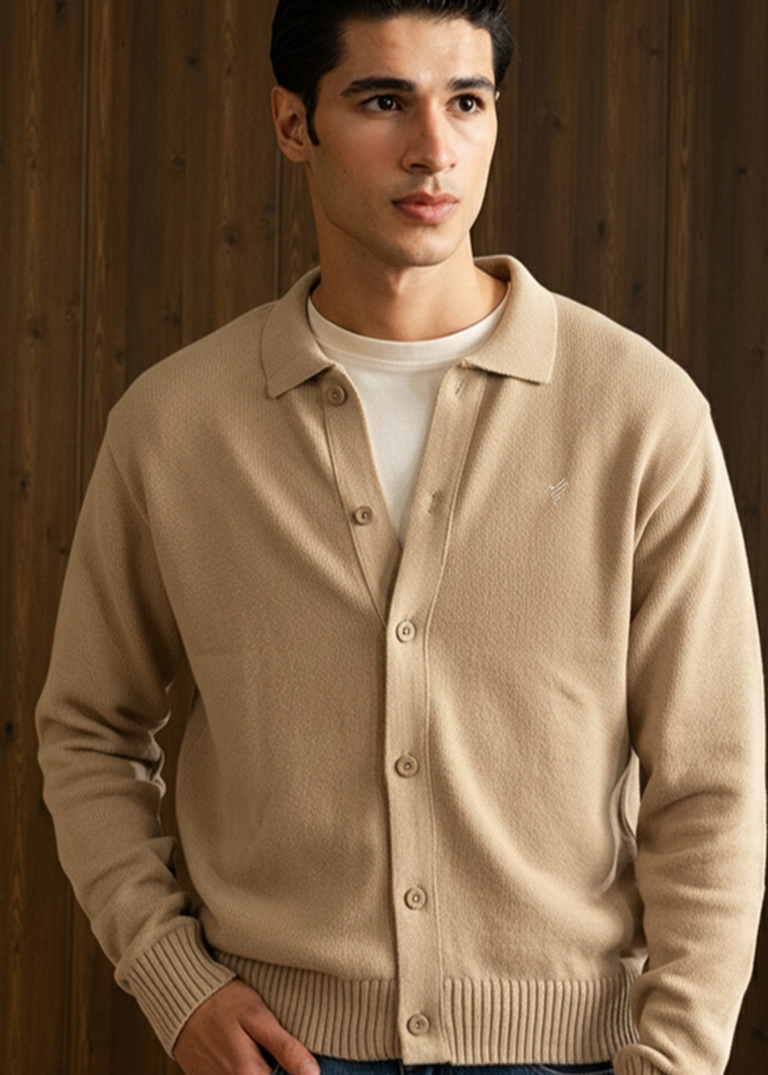 cotton Sweater in Wheat