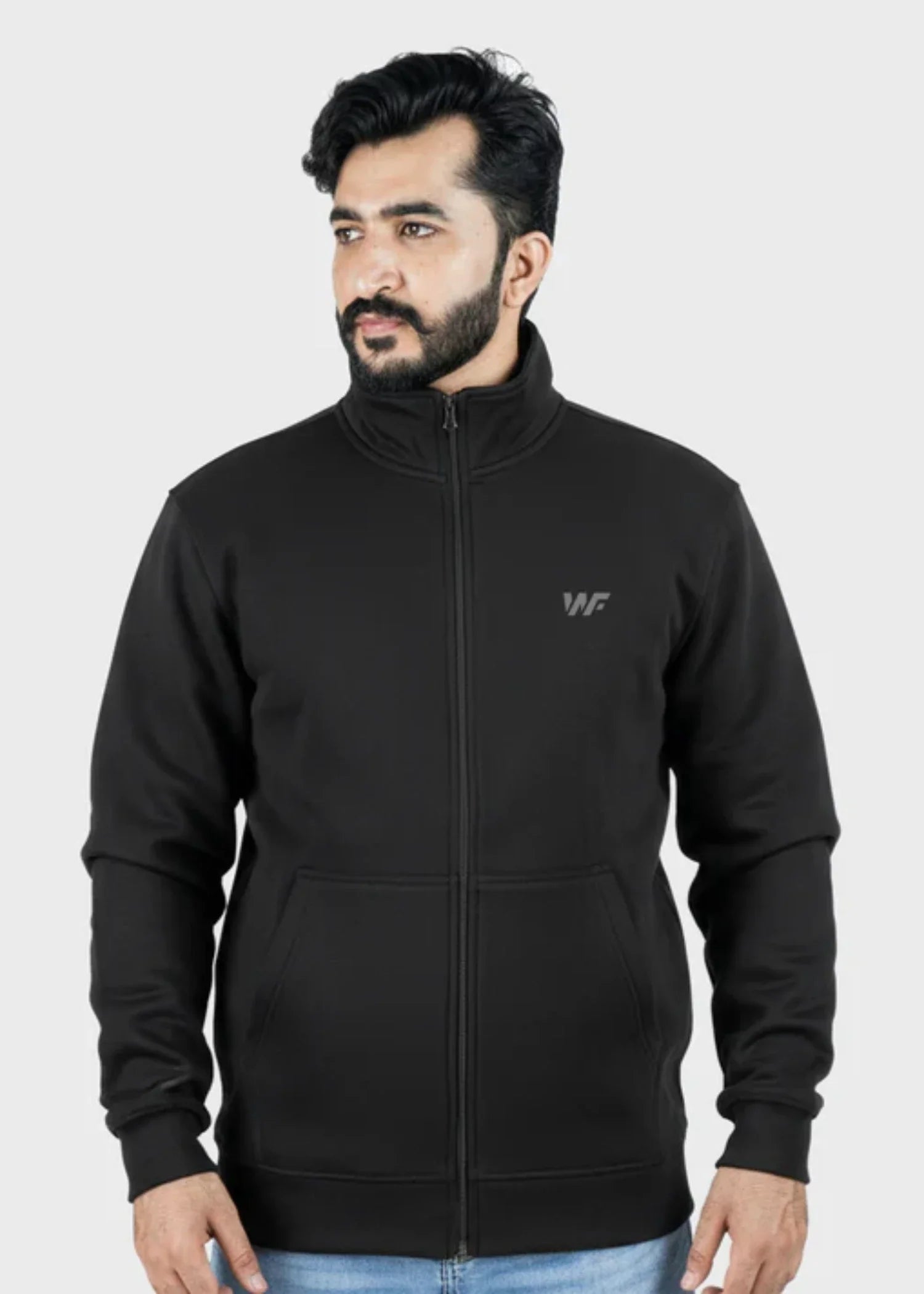 fleece Jacket in Black by Wear To Fit