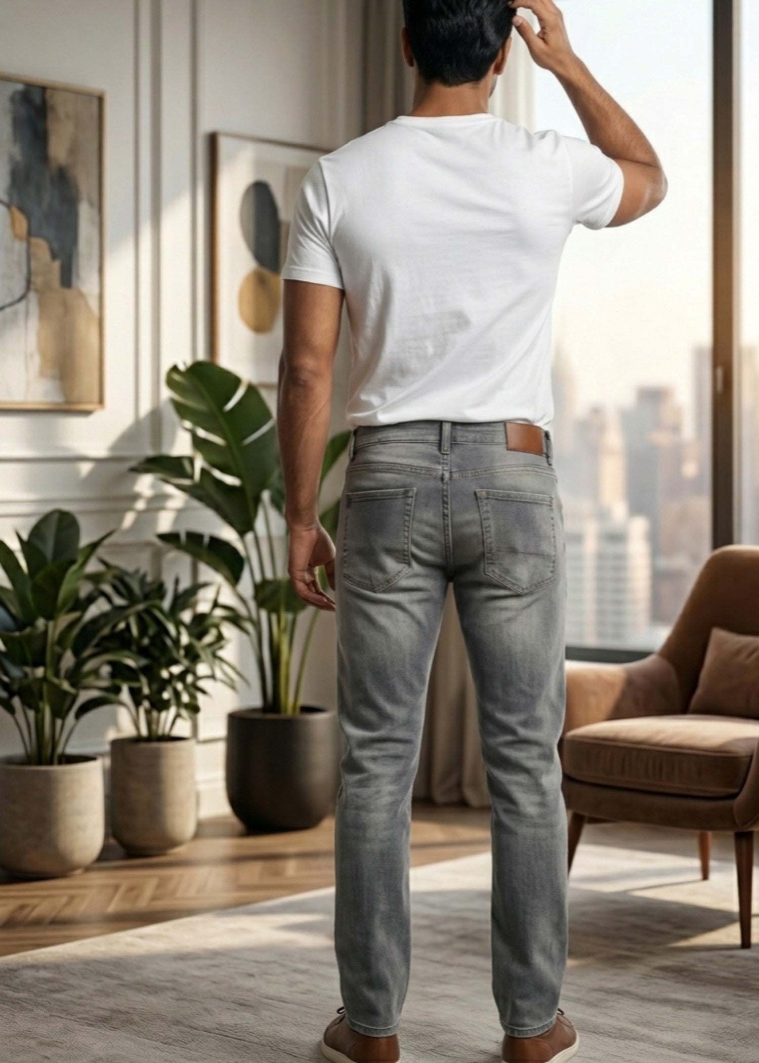 denim Jeans in Slate grey