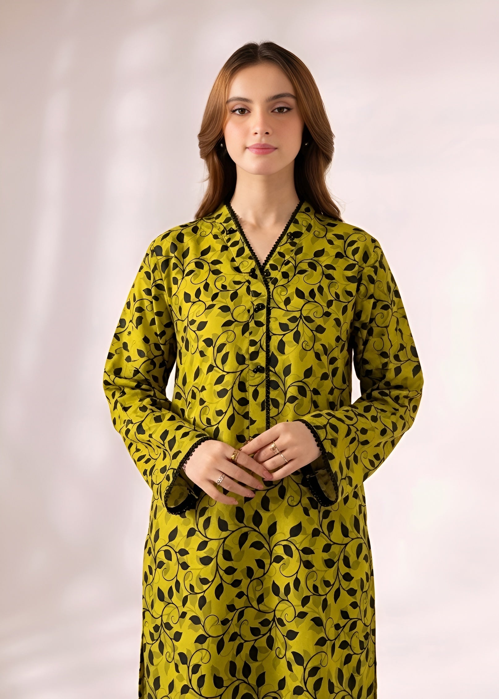 cambric Co Ord Sets in Lime green