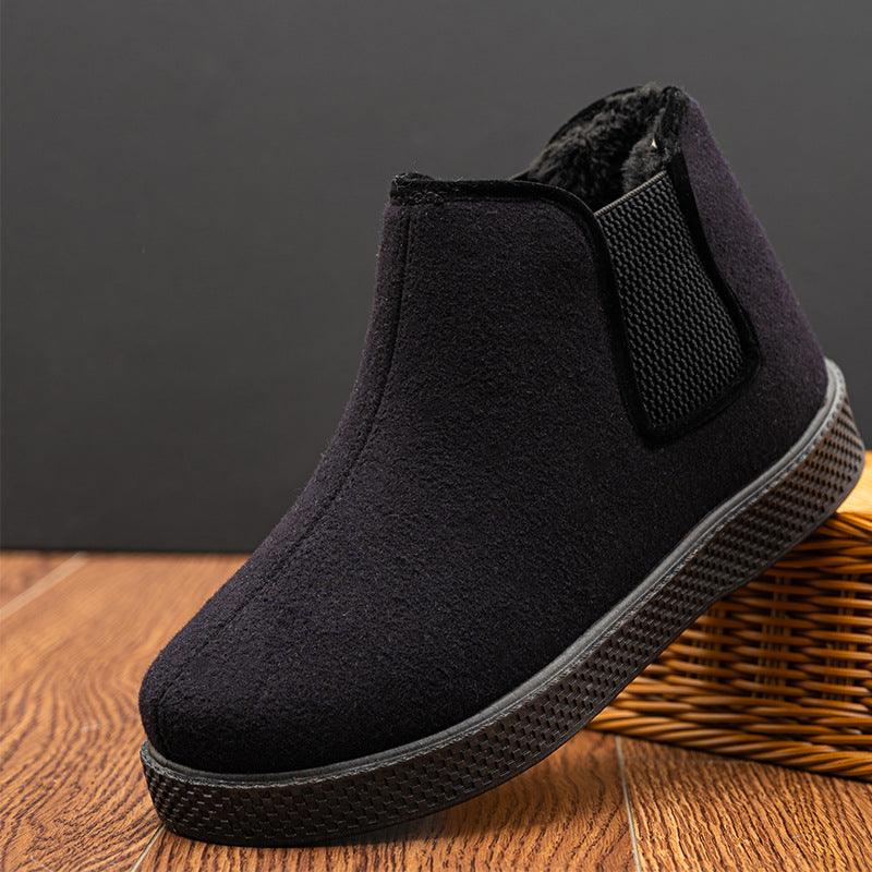 Old Beijing Cloth Shoes Plus Velvet Padded Father