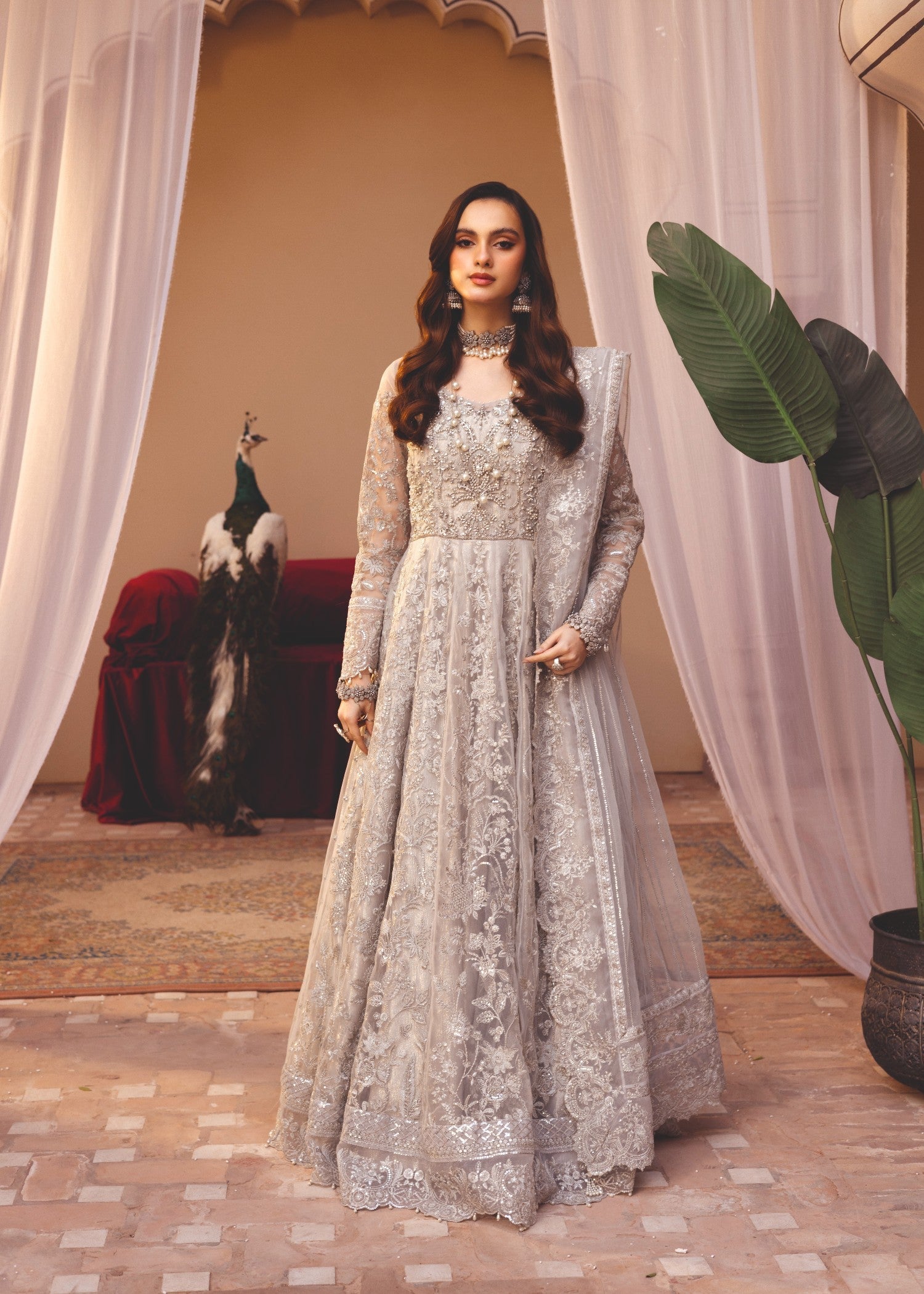 net Maxi in Pastel grey