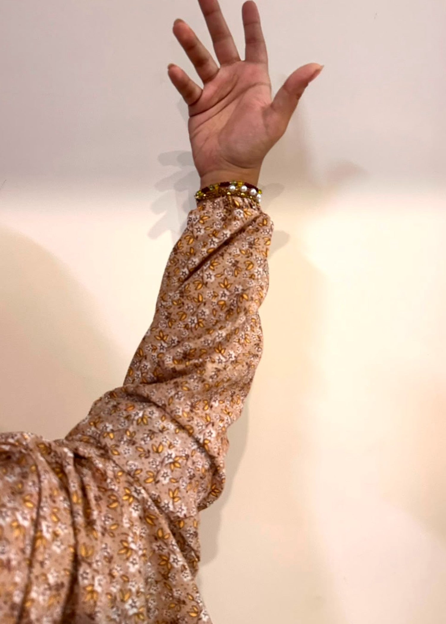 lawn Chaddar in Peach orange