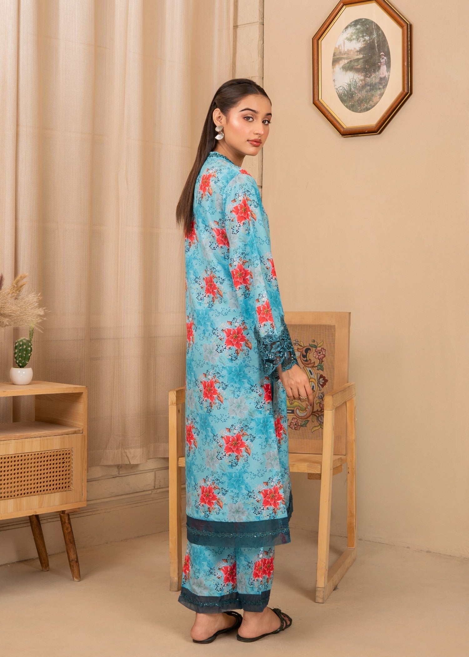 cambric Co Ord Sets in Aquamarine