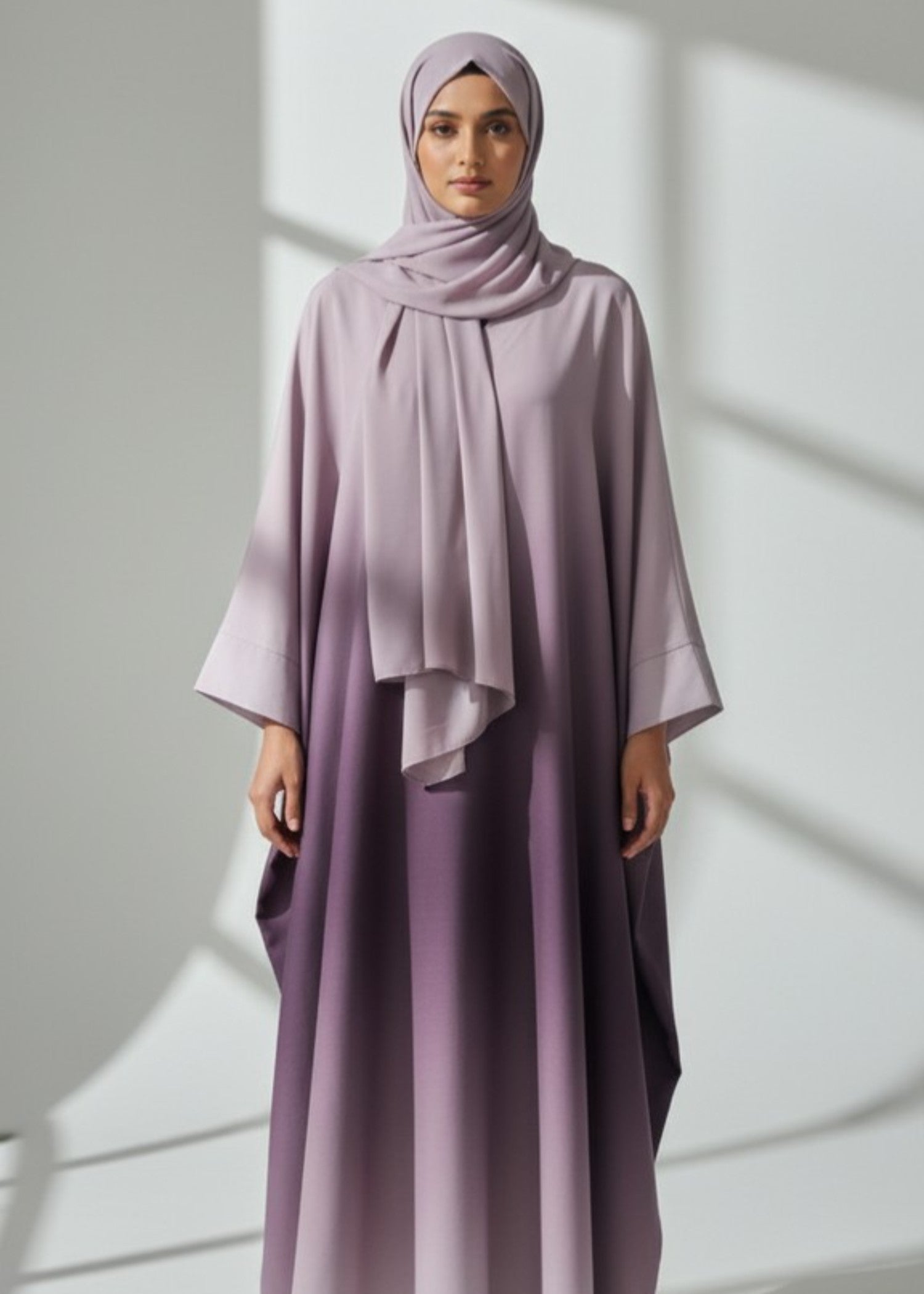georgette Abaya in Purple