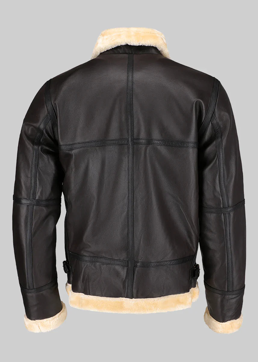 leather Jacket in Dark brown