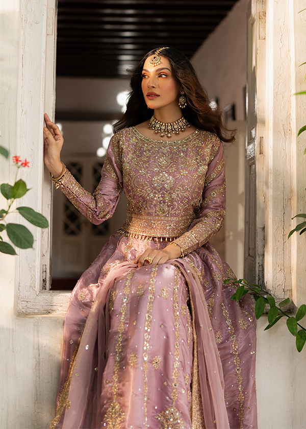 charmuse/shamooz Lehenga in Purple ash