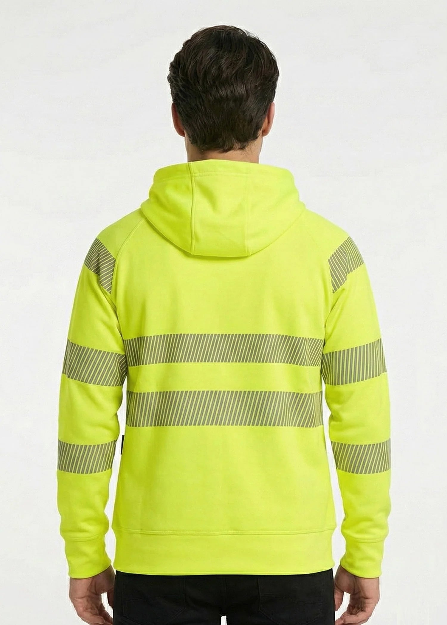 fleece Hoodie in Neon green