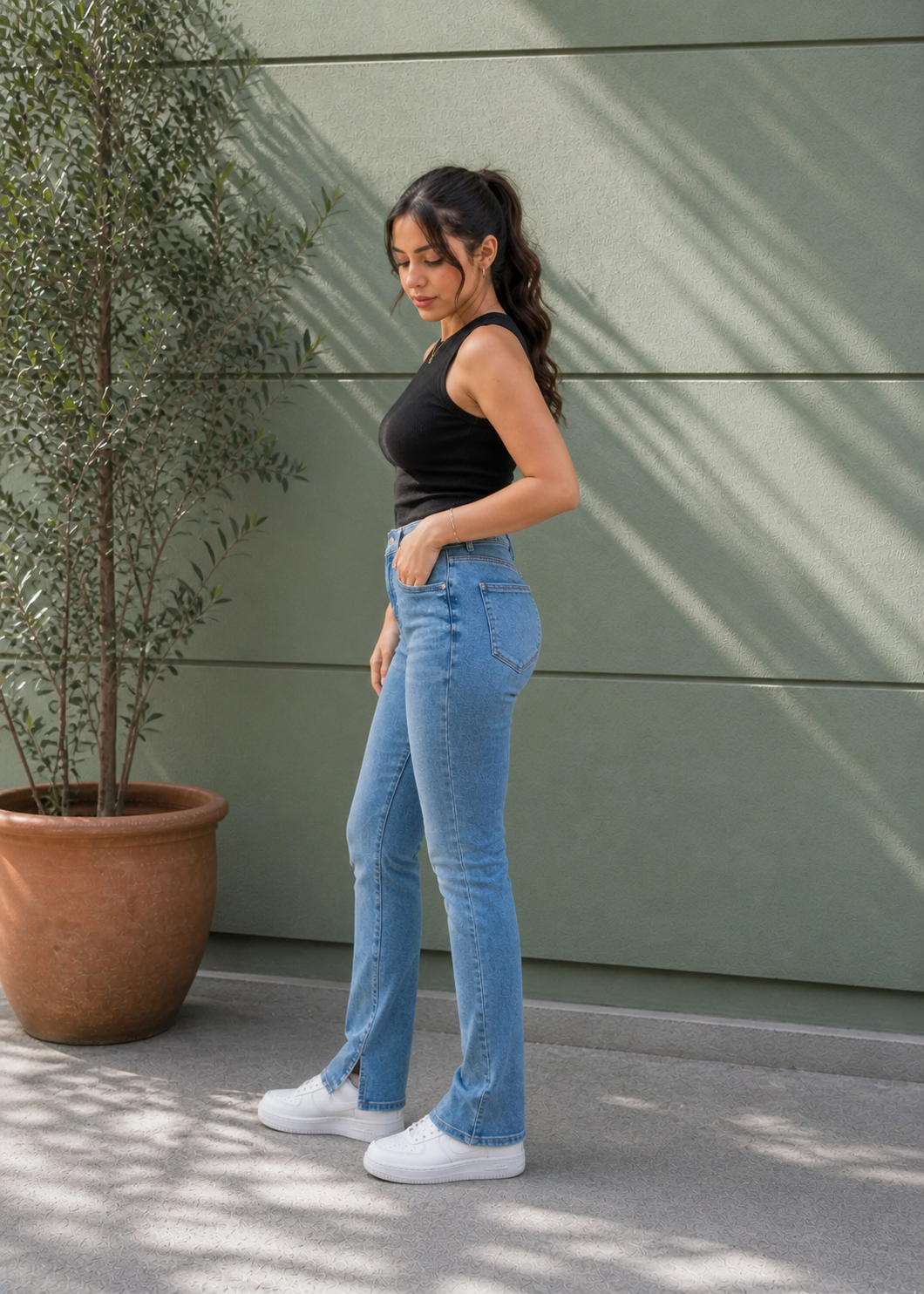 denim Jeans in Light blue