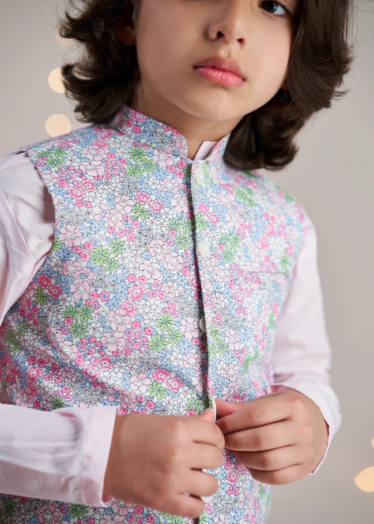 cotton Waistcoat in Multi