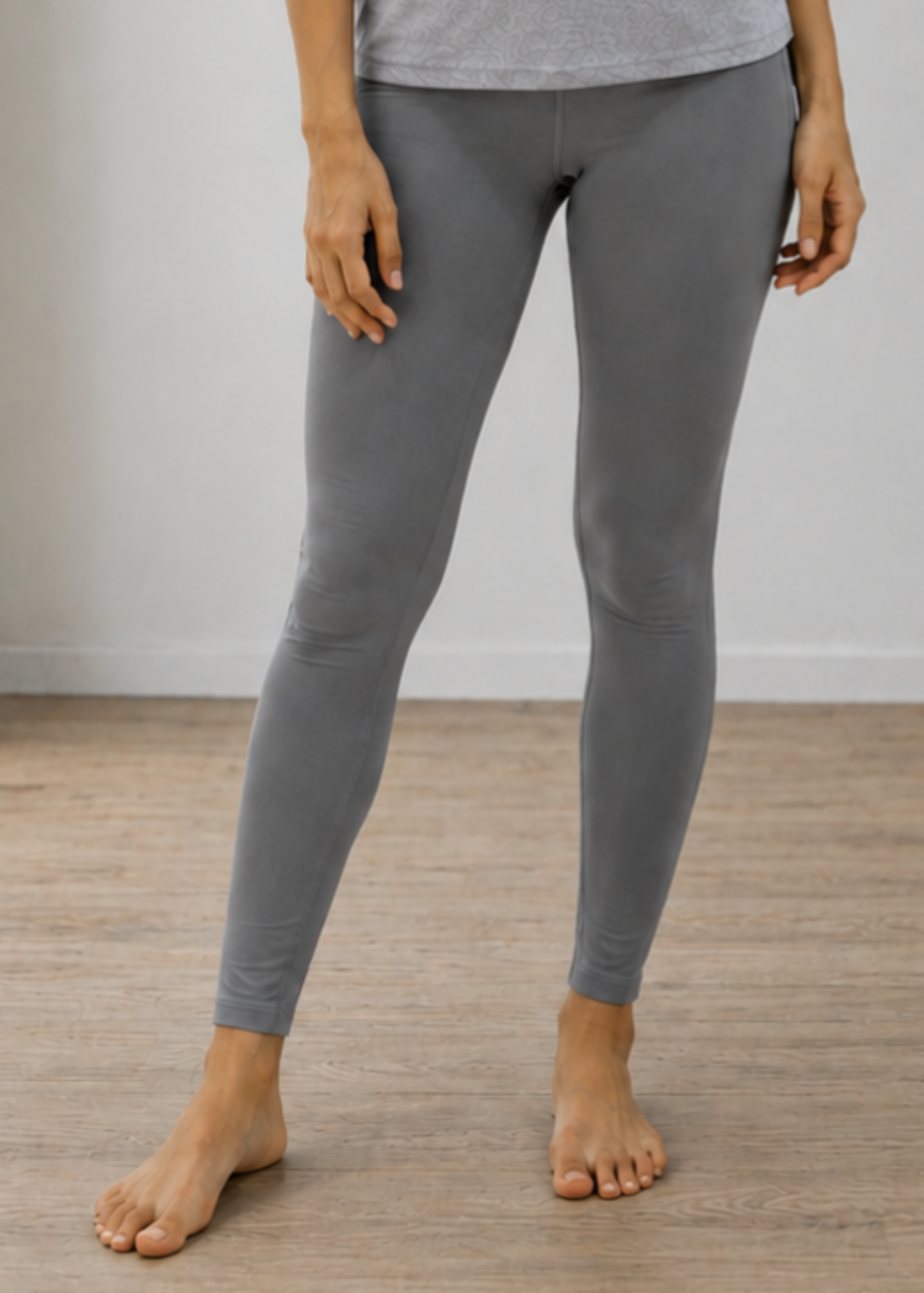 cotton-spandex Leggings in Grey