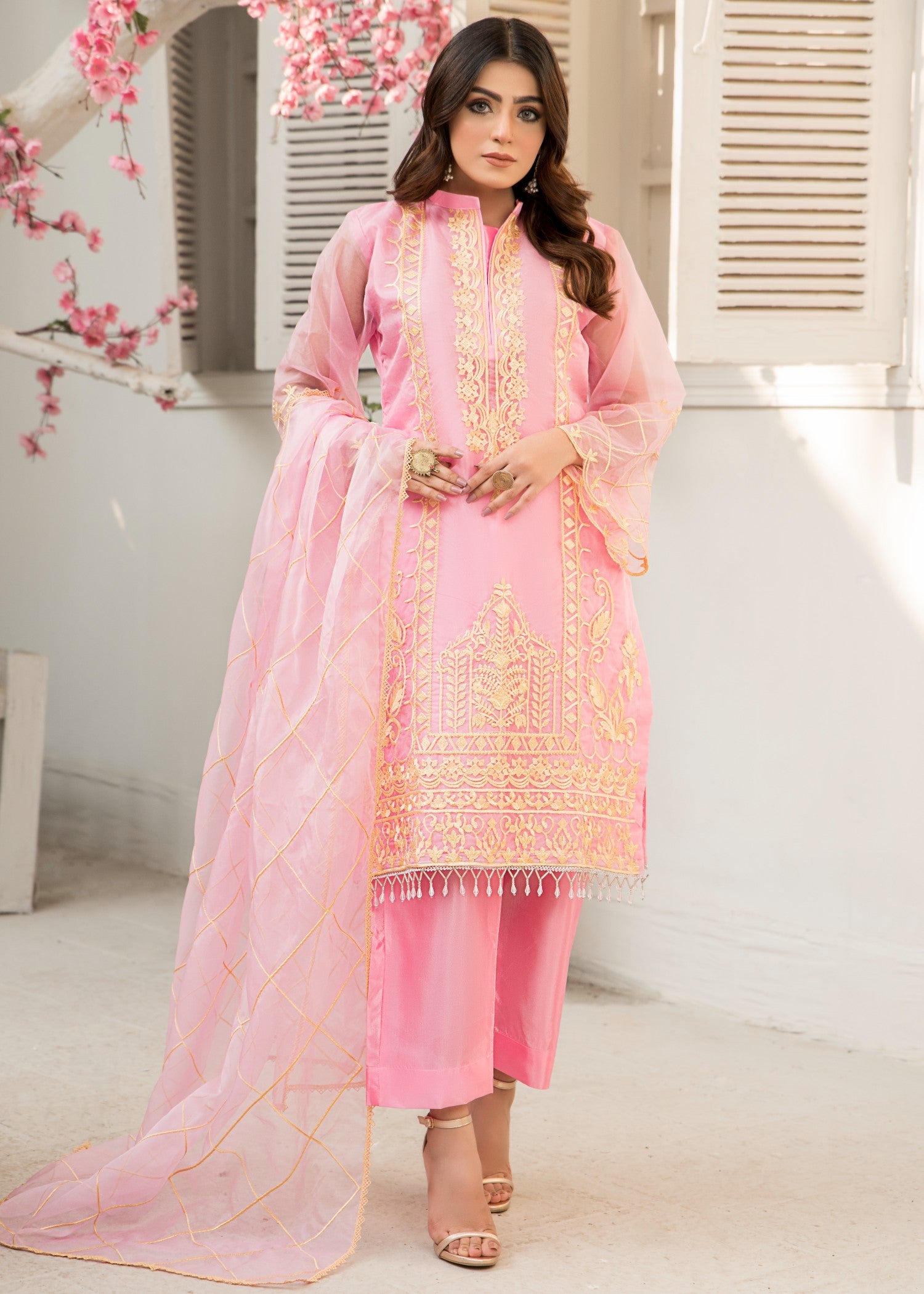silk Unstitched in Pink