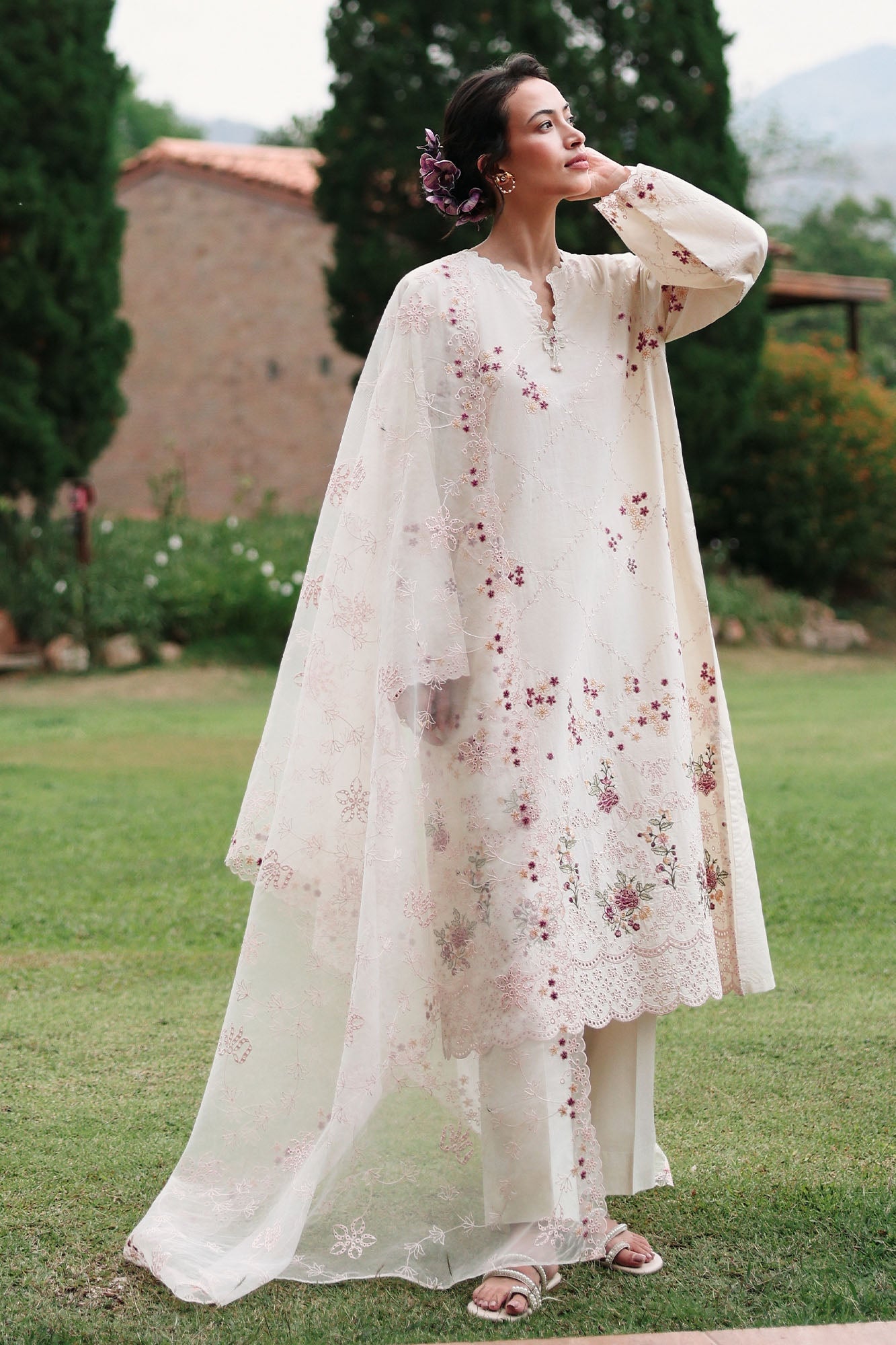 Eid Lawn Edit – Caramel Cream