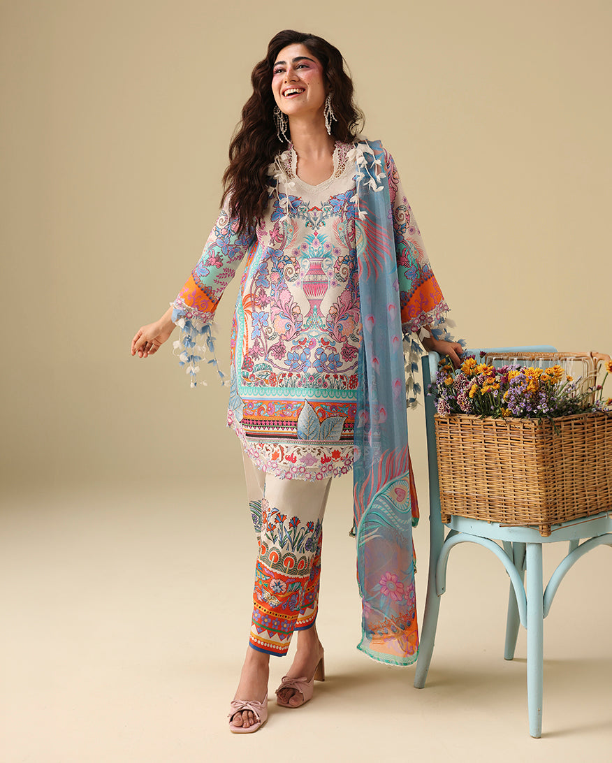 Hemline Soleil Prints Lawn – Eden Whisper