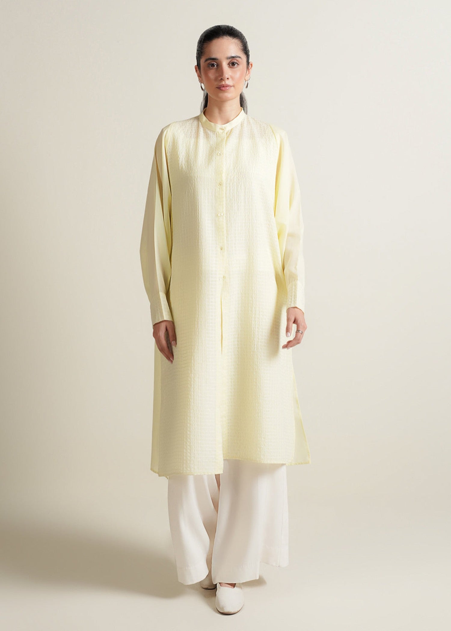 polycotton Kurti in Butter
