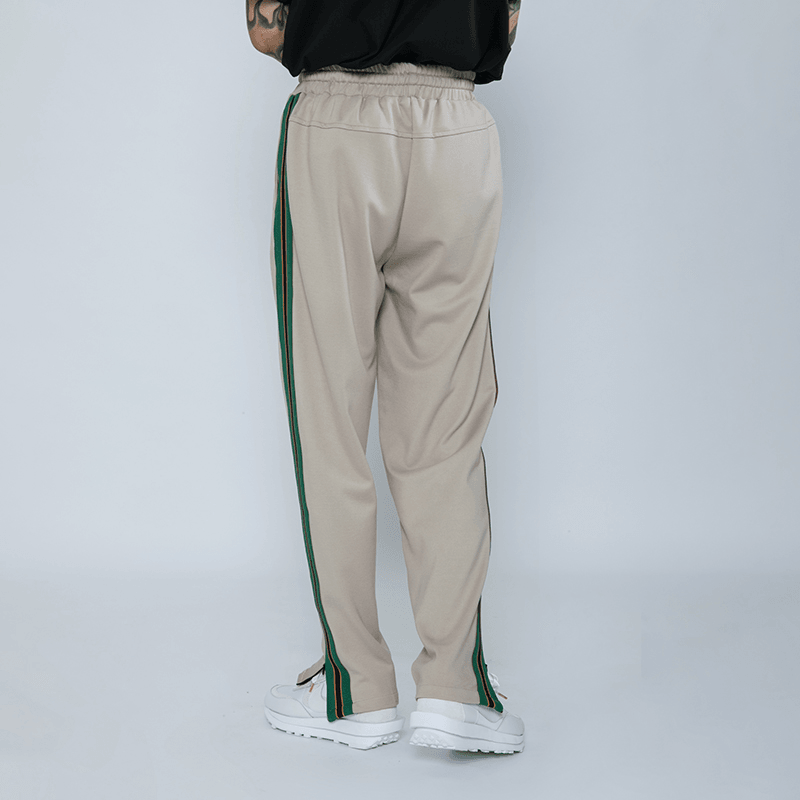 BENMYSHOWER National Tide Casual Trousers Male Hip-Hop Tide Brand Sports Pants Loose Straight Couple Striped Pants