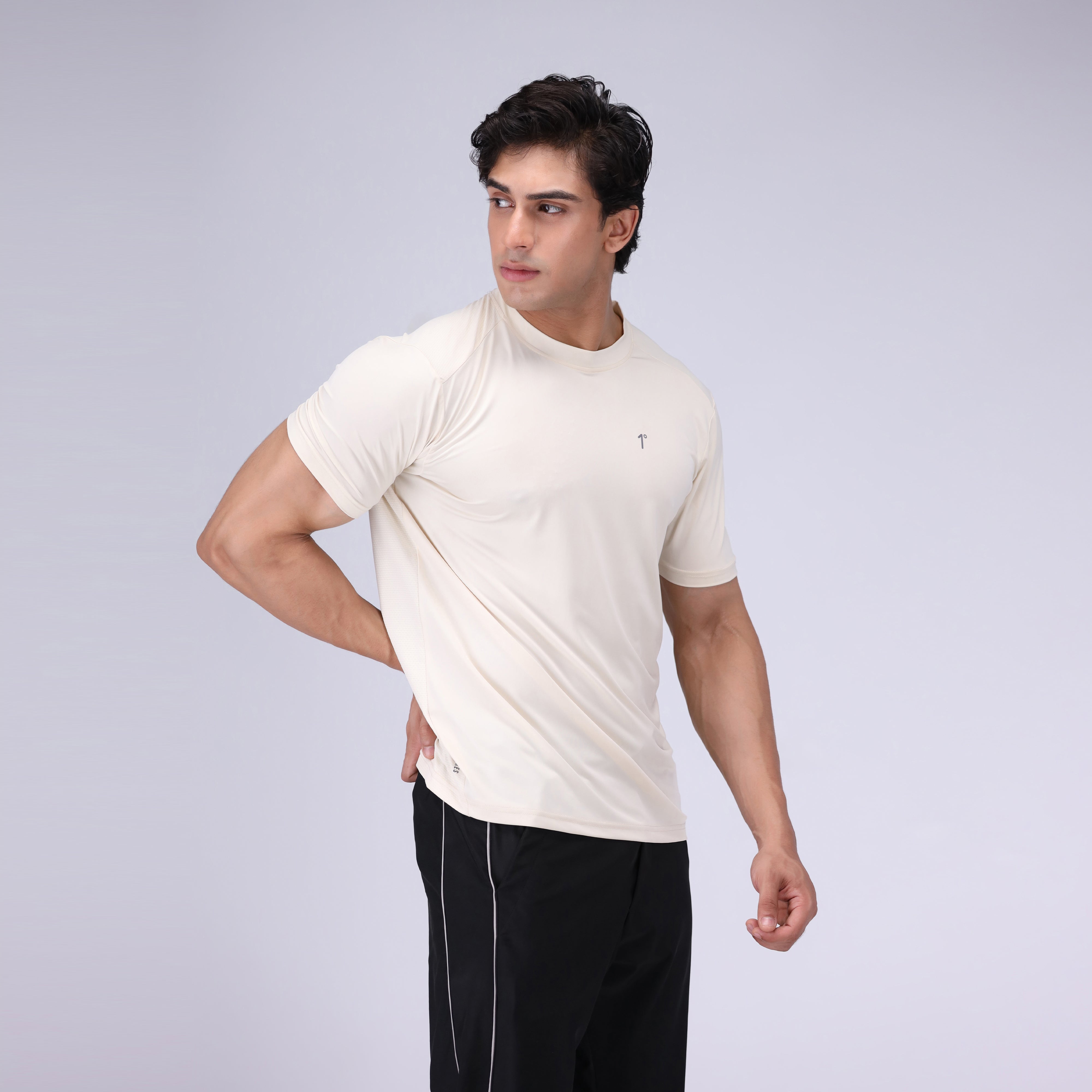 polycotton T Shirt in Off-white