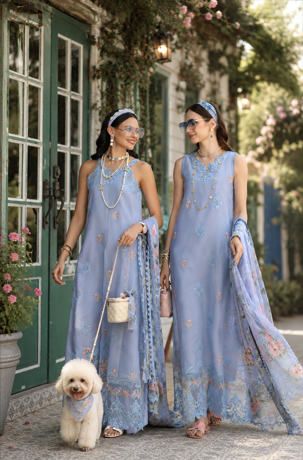 Noor Eid Printskhas Lawn – D1 – Frozen Mist