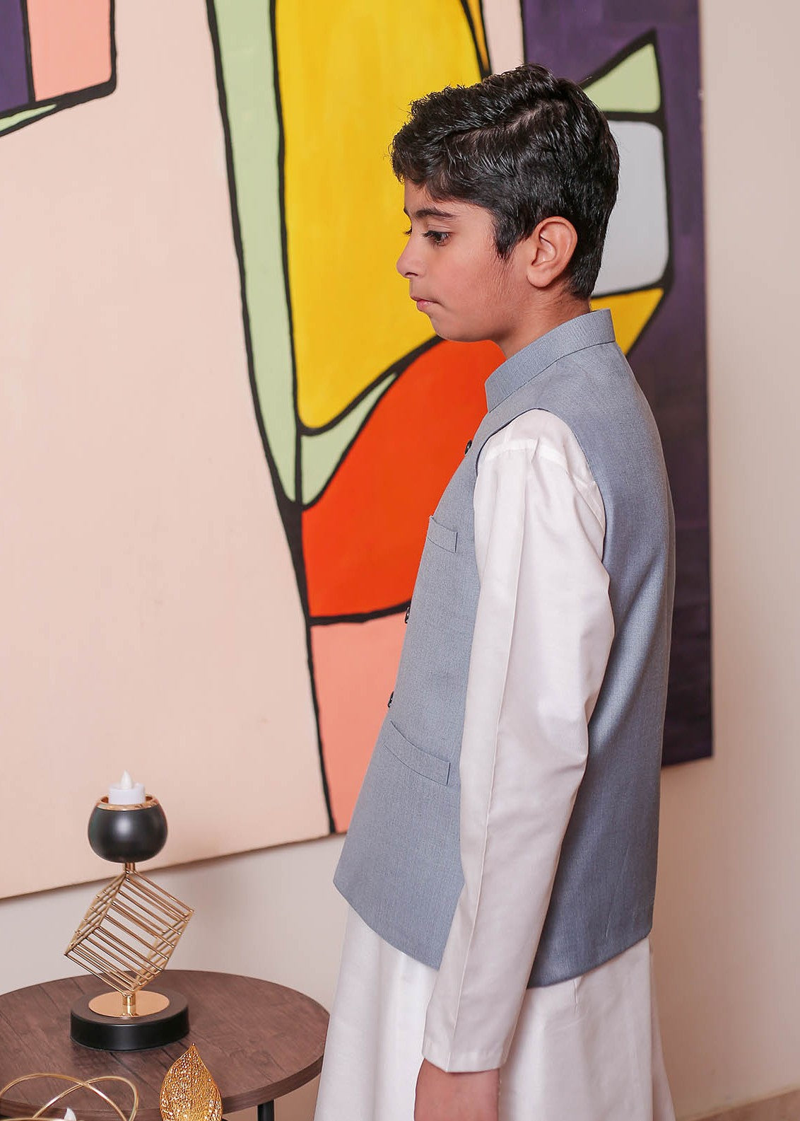suiting Waistcoat in Ash grey
