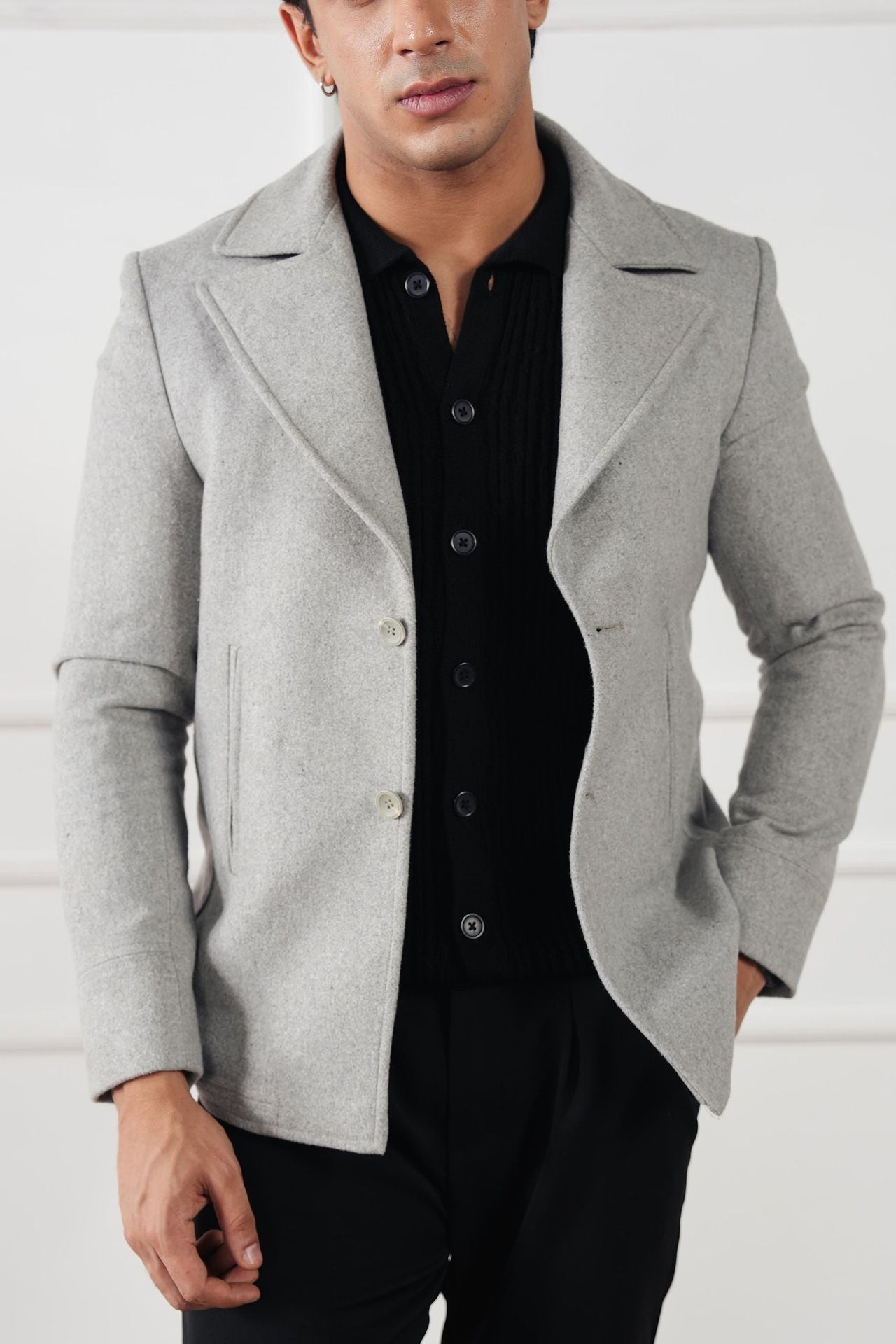 pure cotton Casual Shirt in Jet black