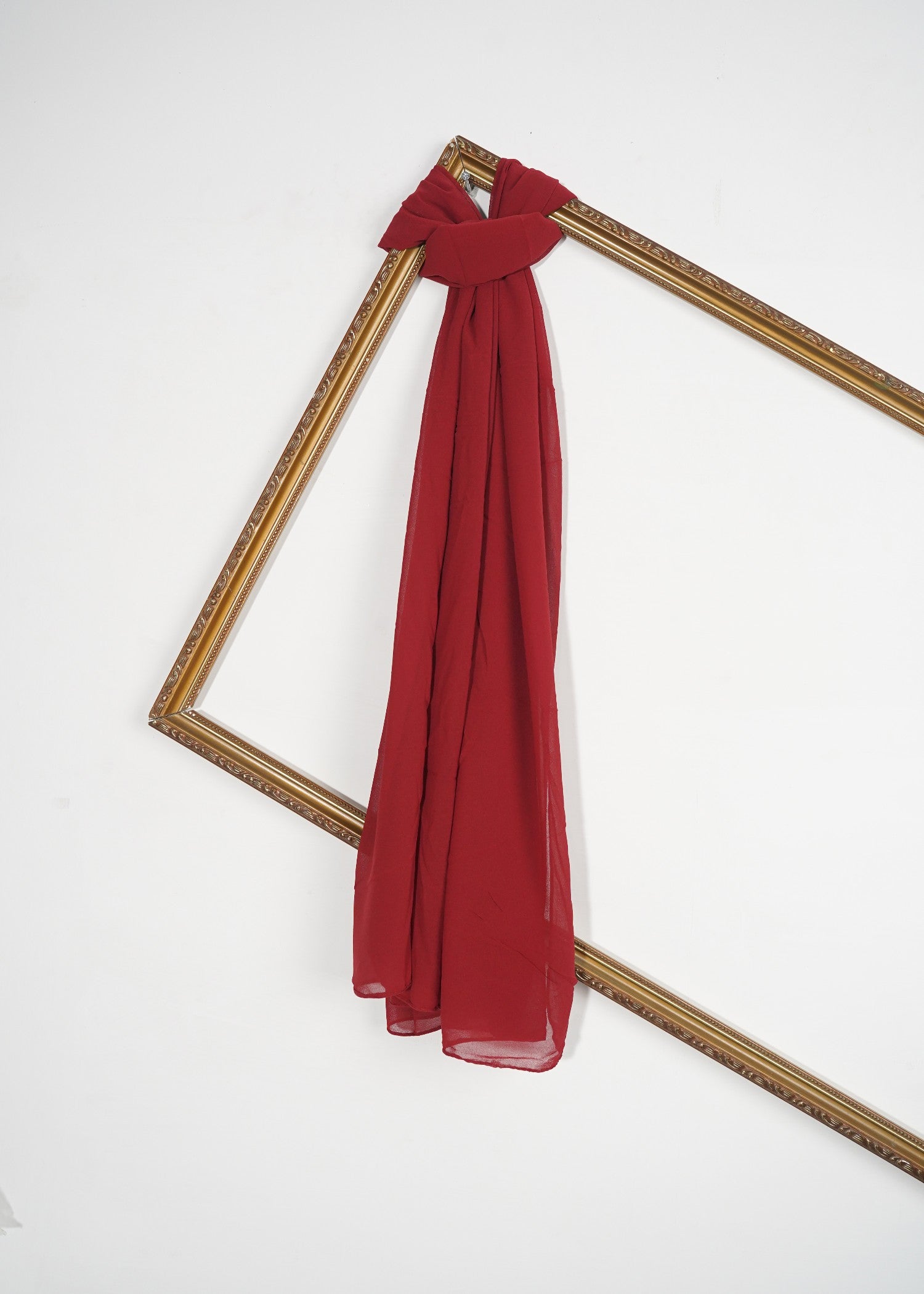 chiffon Hijab in Cherry red
