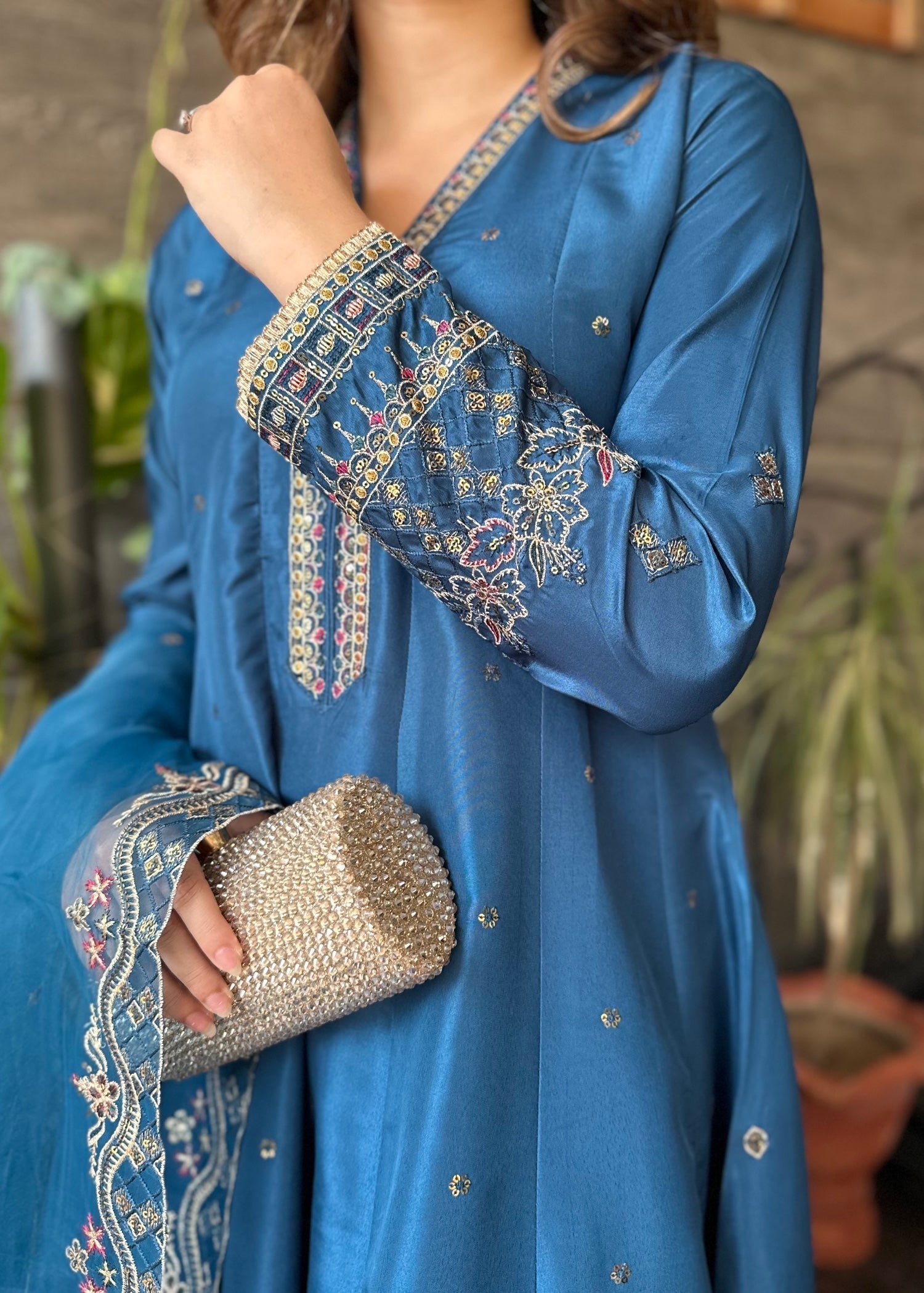 silk Maxi in Blue