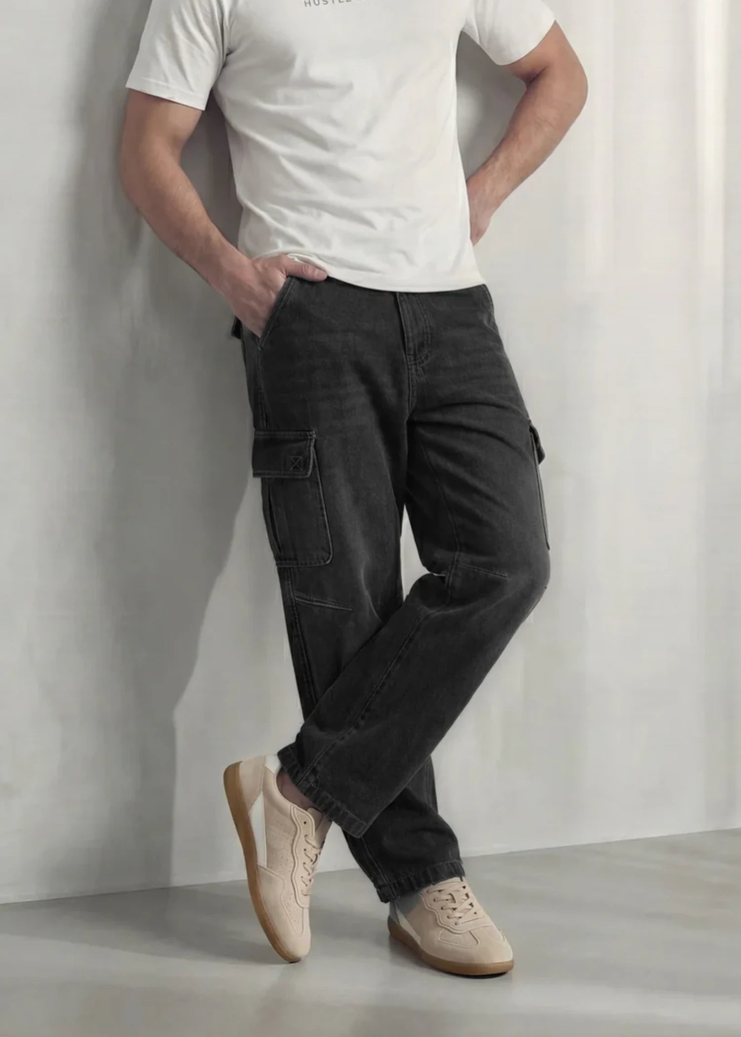 denim Jeans in Black by Hustle N Holla