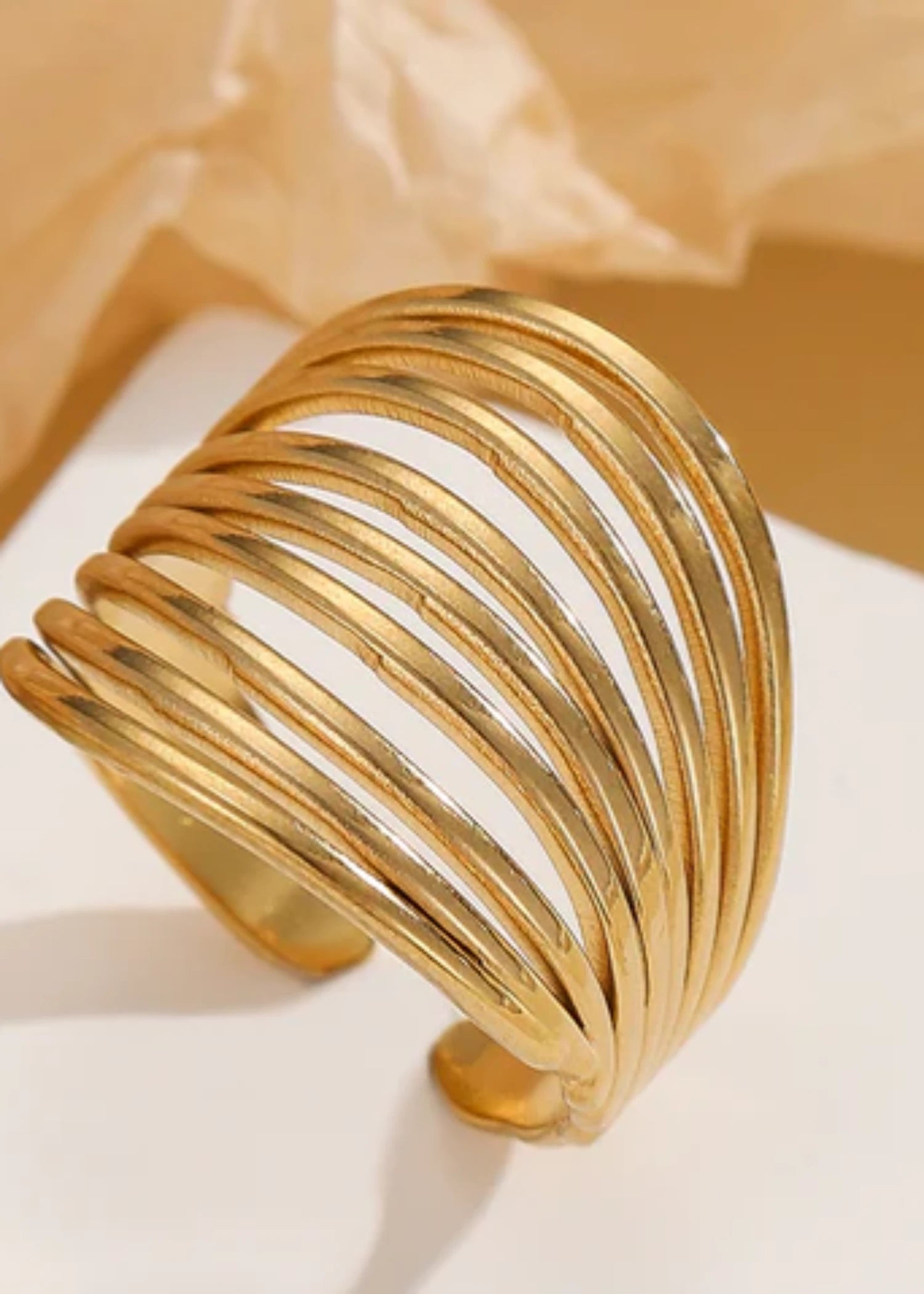 Ring in Gold Color by - Trendy Women Ring YFW6026