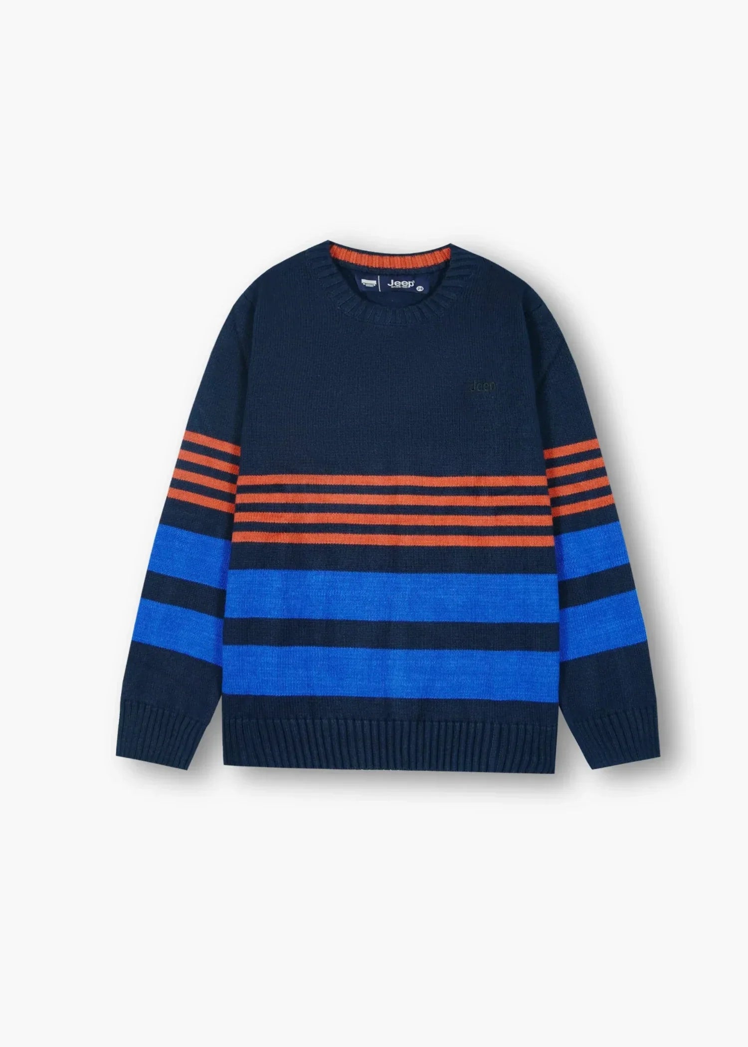 cotton Sweater in Navy blue