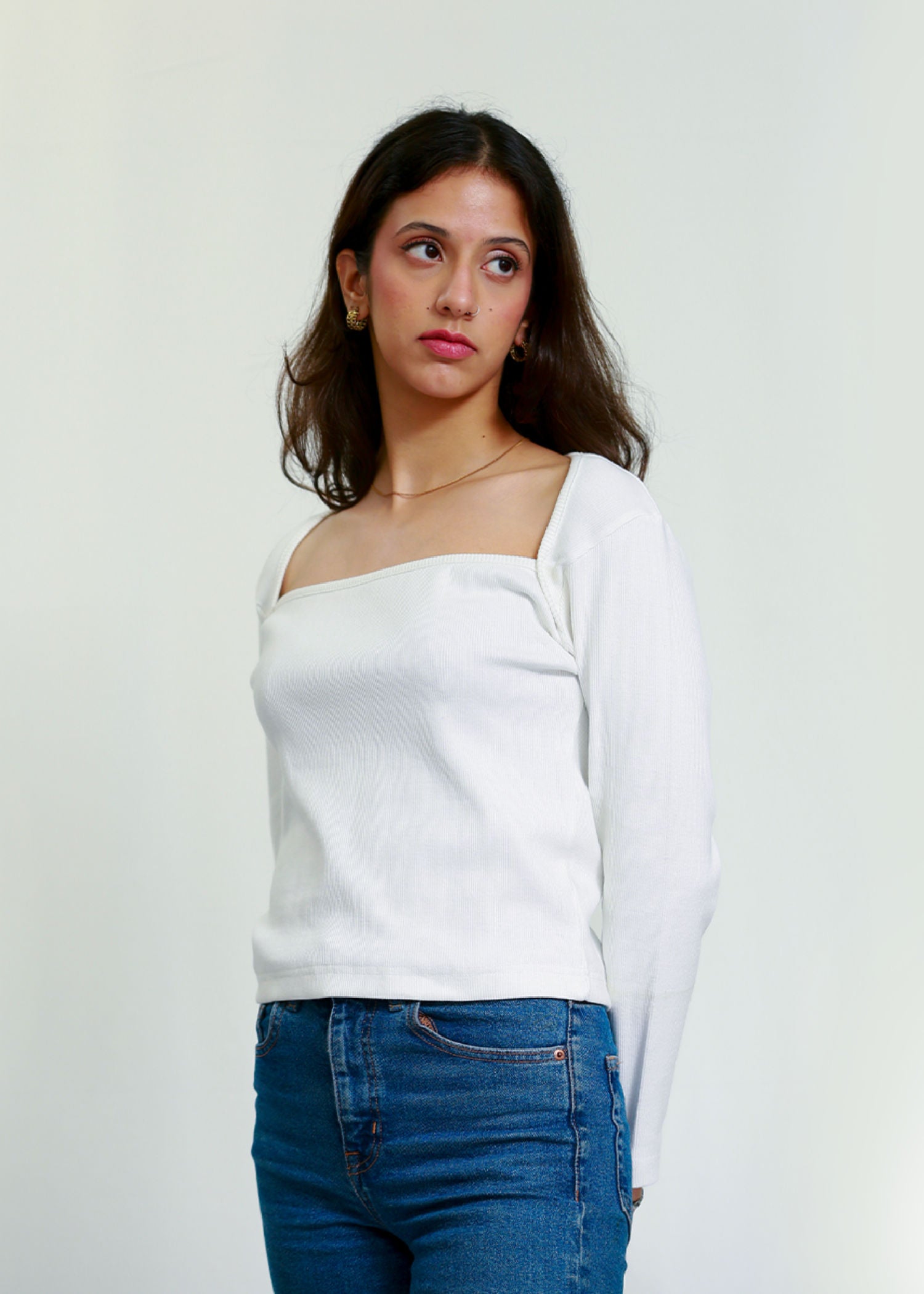 cotton Blouse in White