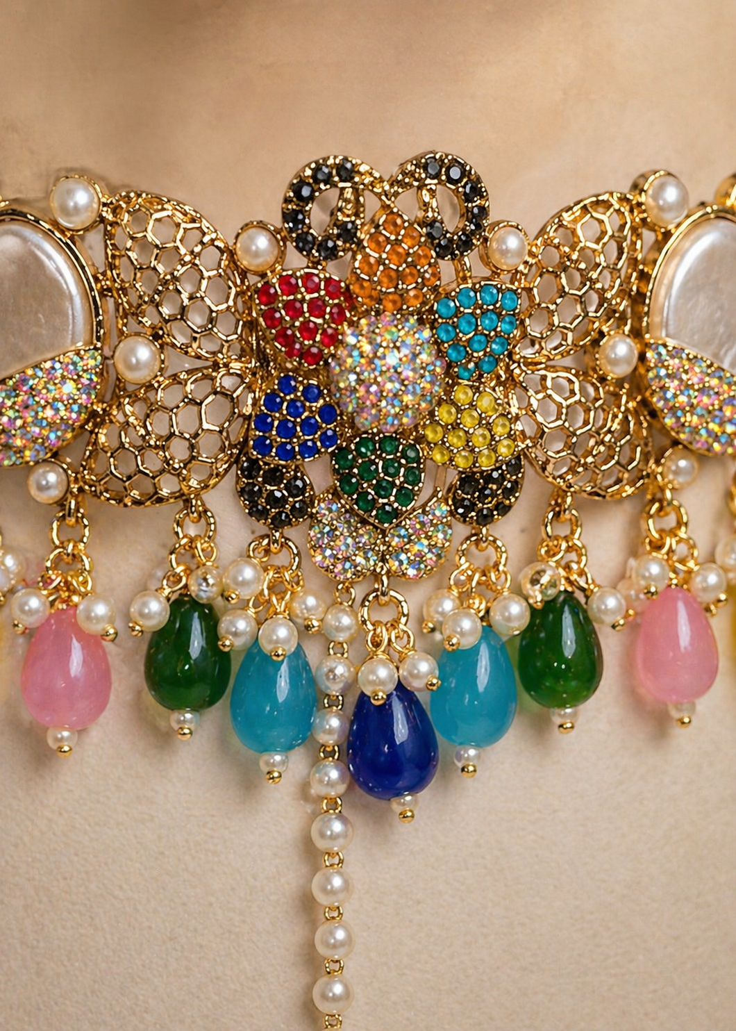 Choker in Multi Color by - Trendy Women Choker KZS1332
