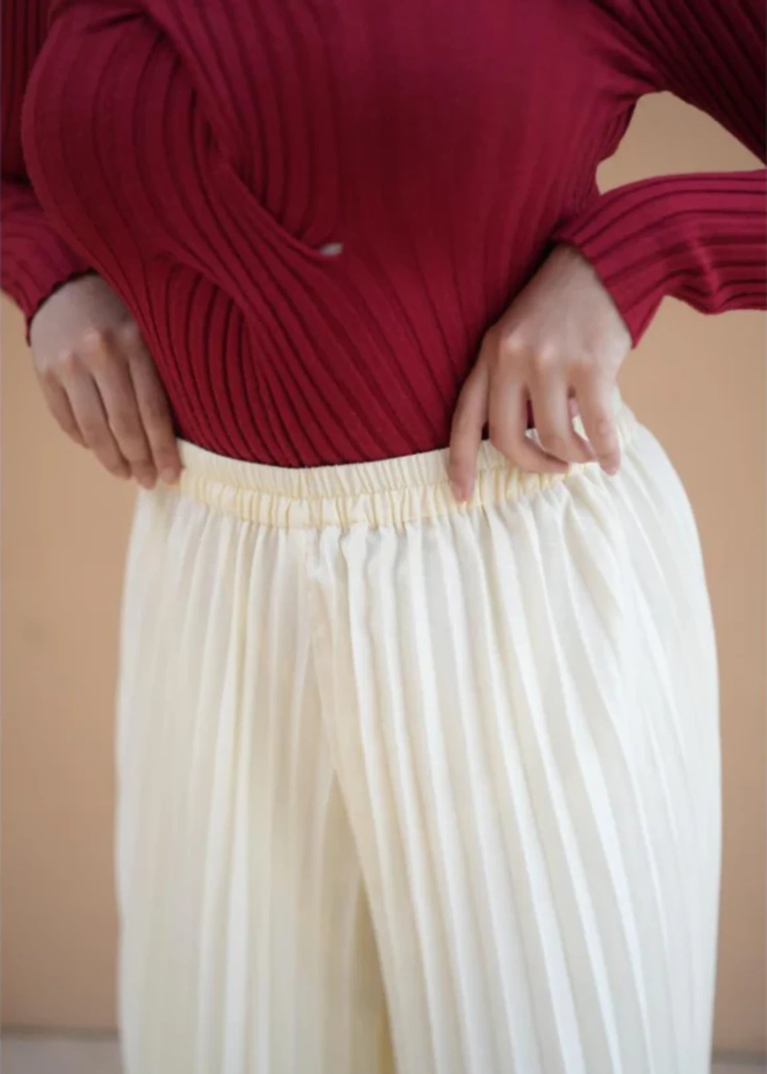 linen Trousers in Ivory