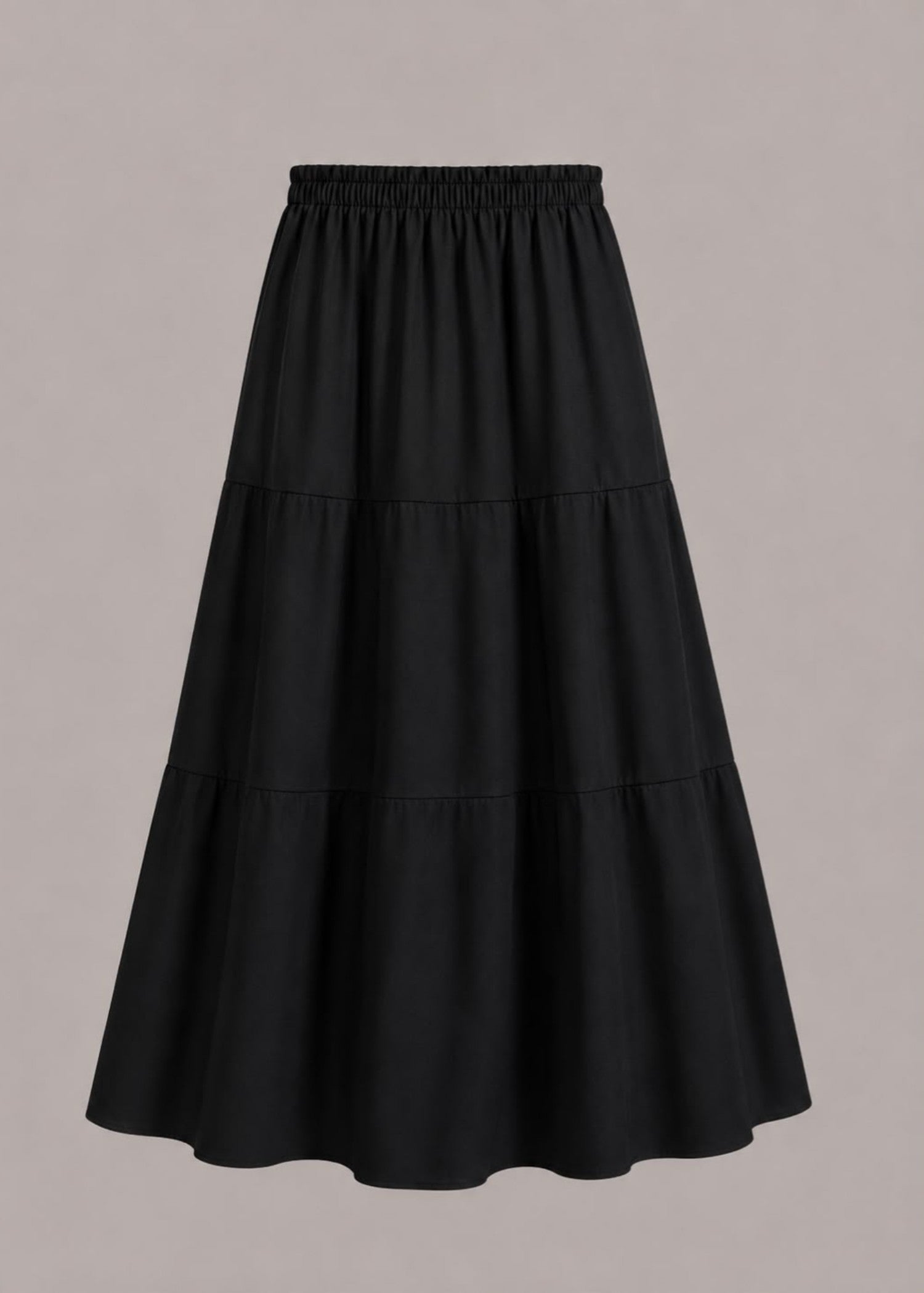 linen Skirt in Black