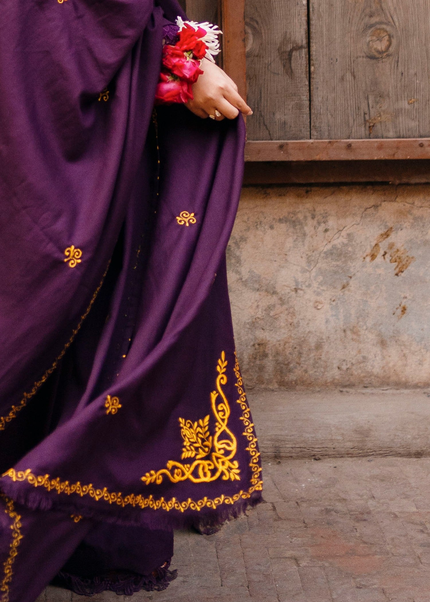 marina Kurta Set in Plum purple
