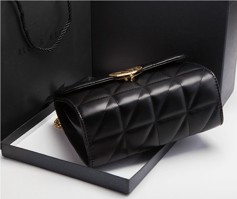 Women's Chain Lattice Shoulder Bag