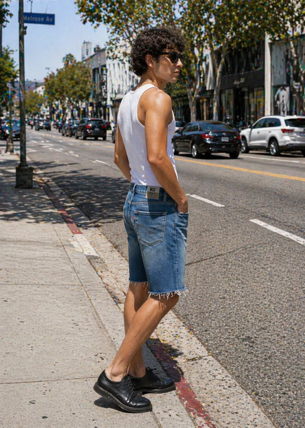 denim Shorts in Blue