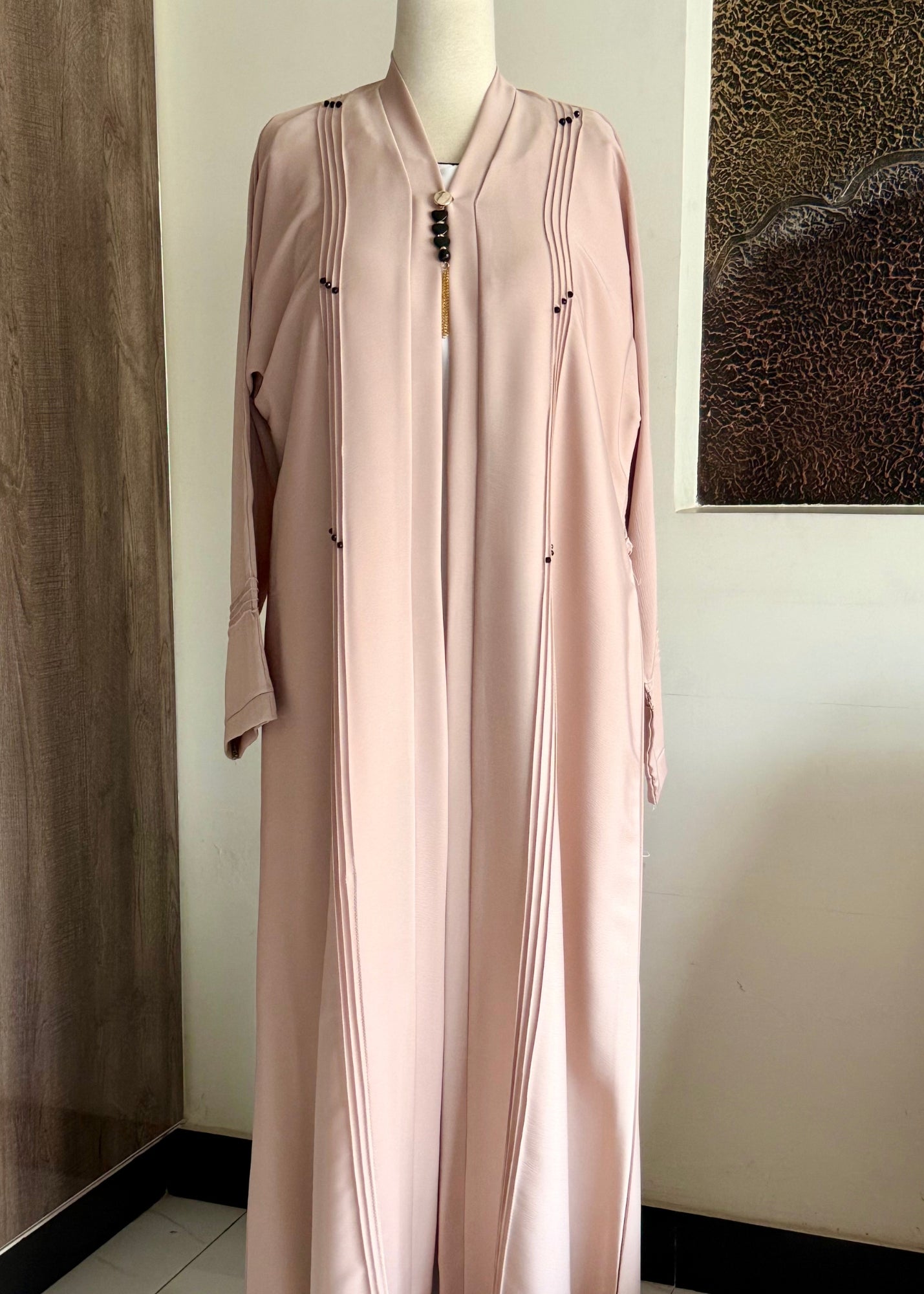 nidha Abaya in Rose pink