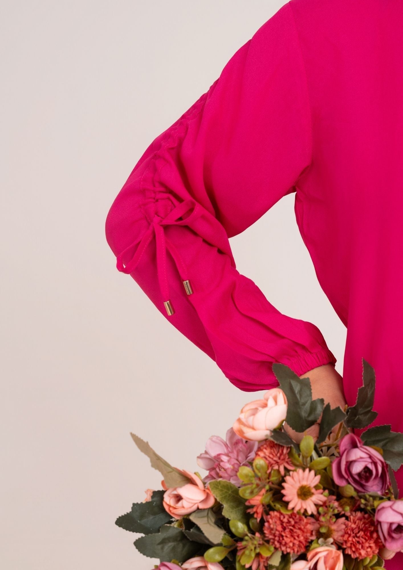georgette Co ord Sets in Hot pink