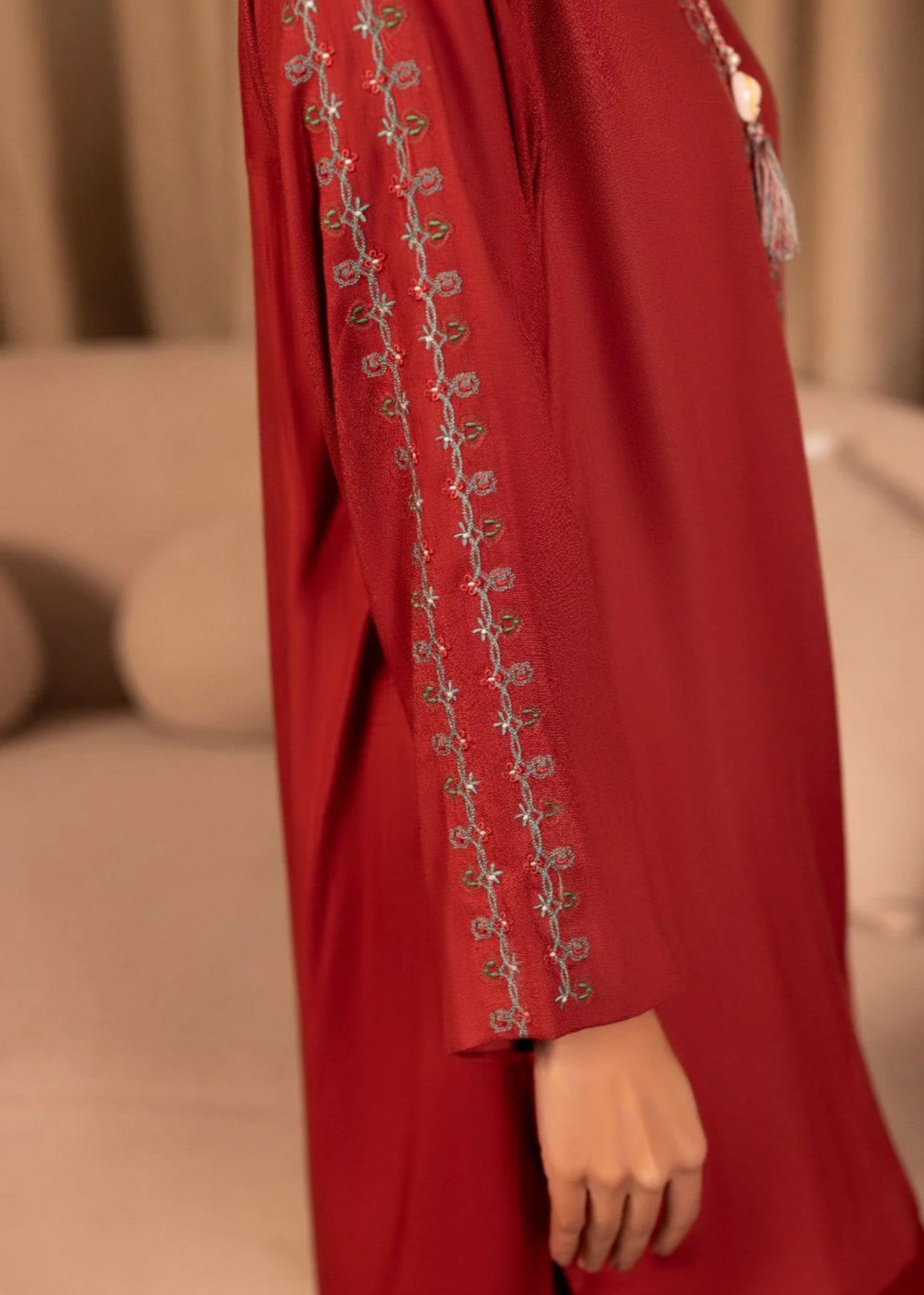 linen Co Ord Sets in Rust red