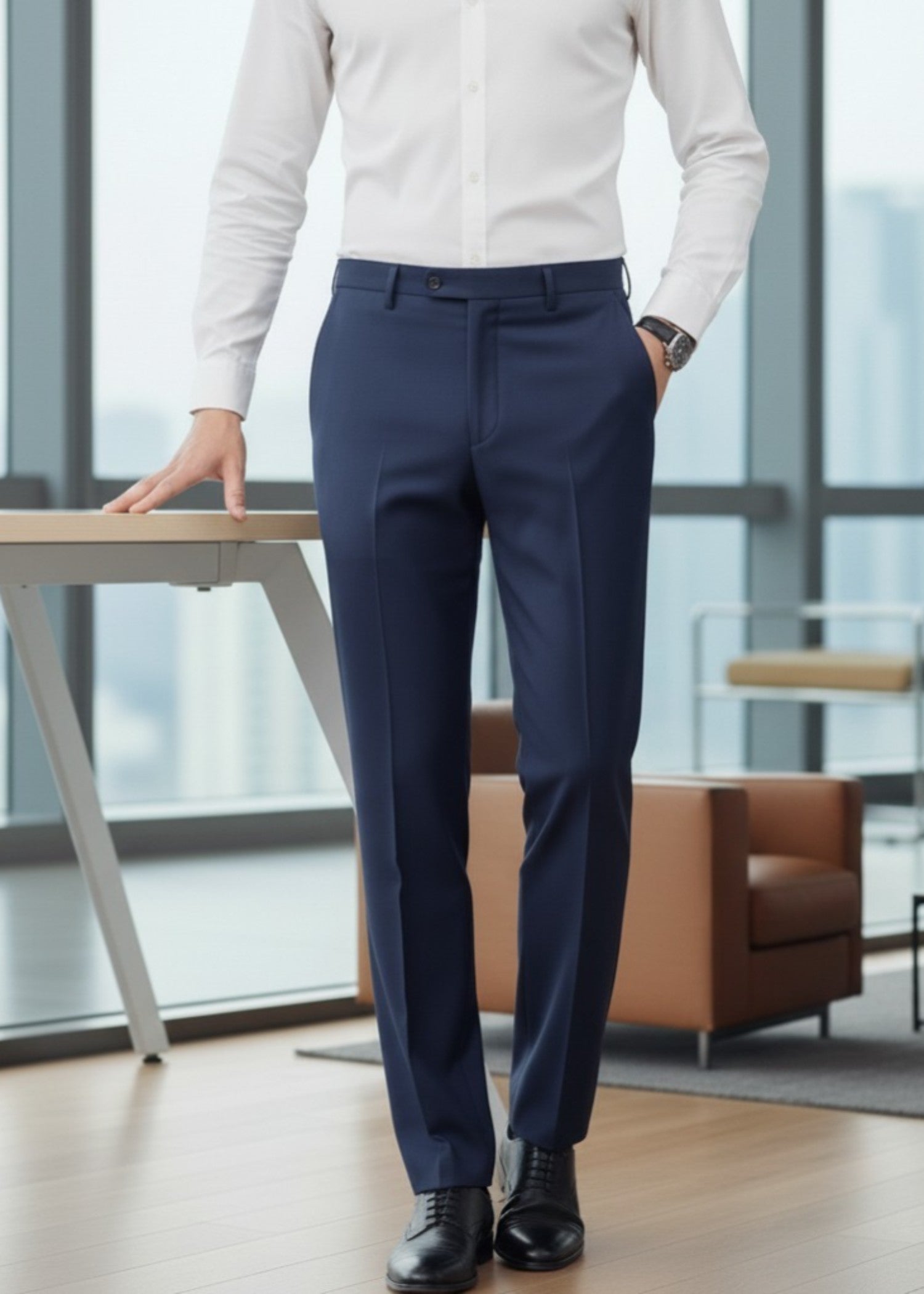 suiting Pants in Navy blue