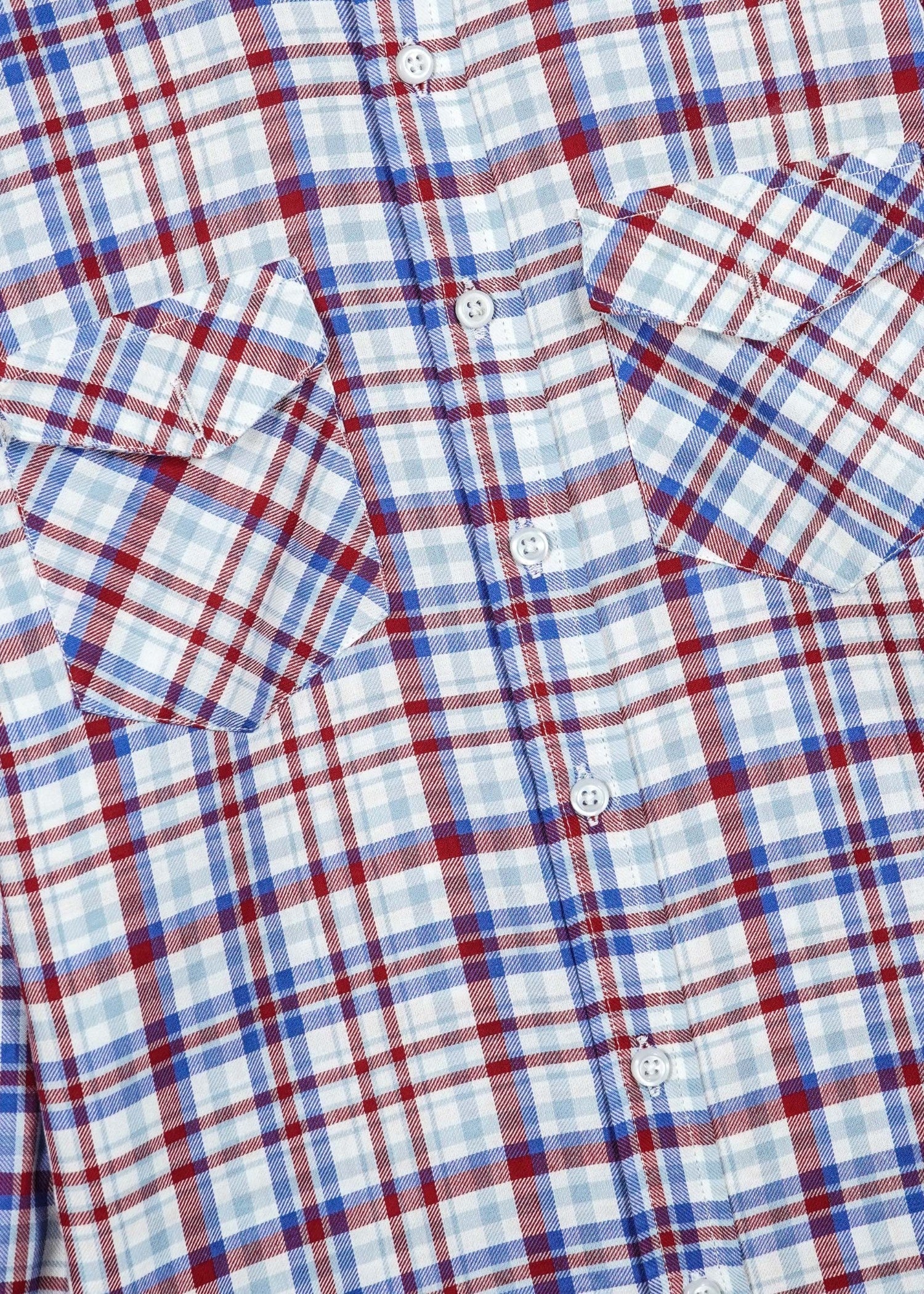 cotton Casual Shirt in Blue, red