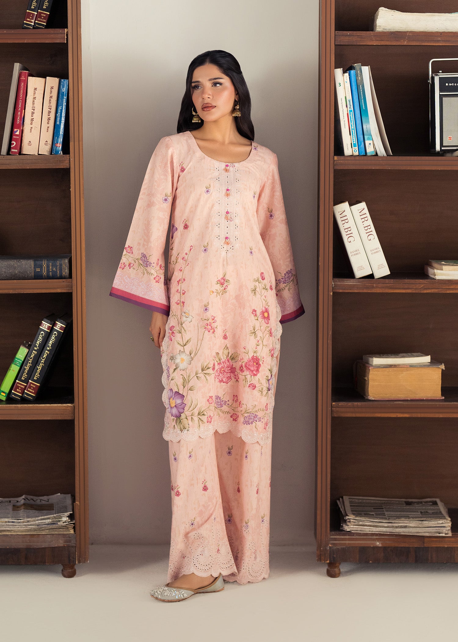 lawn Co Ord Sets in Blush pink