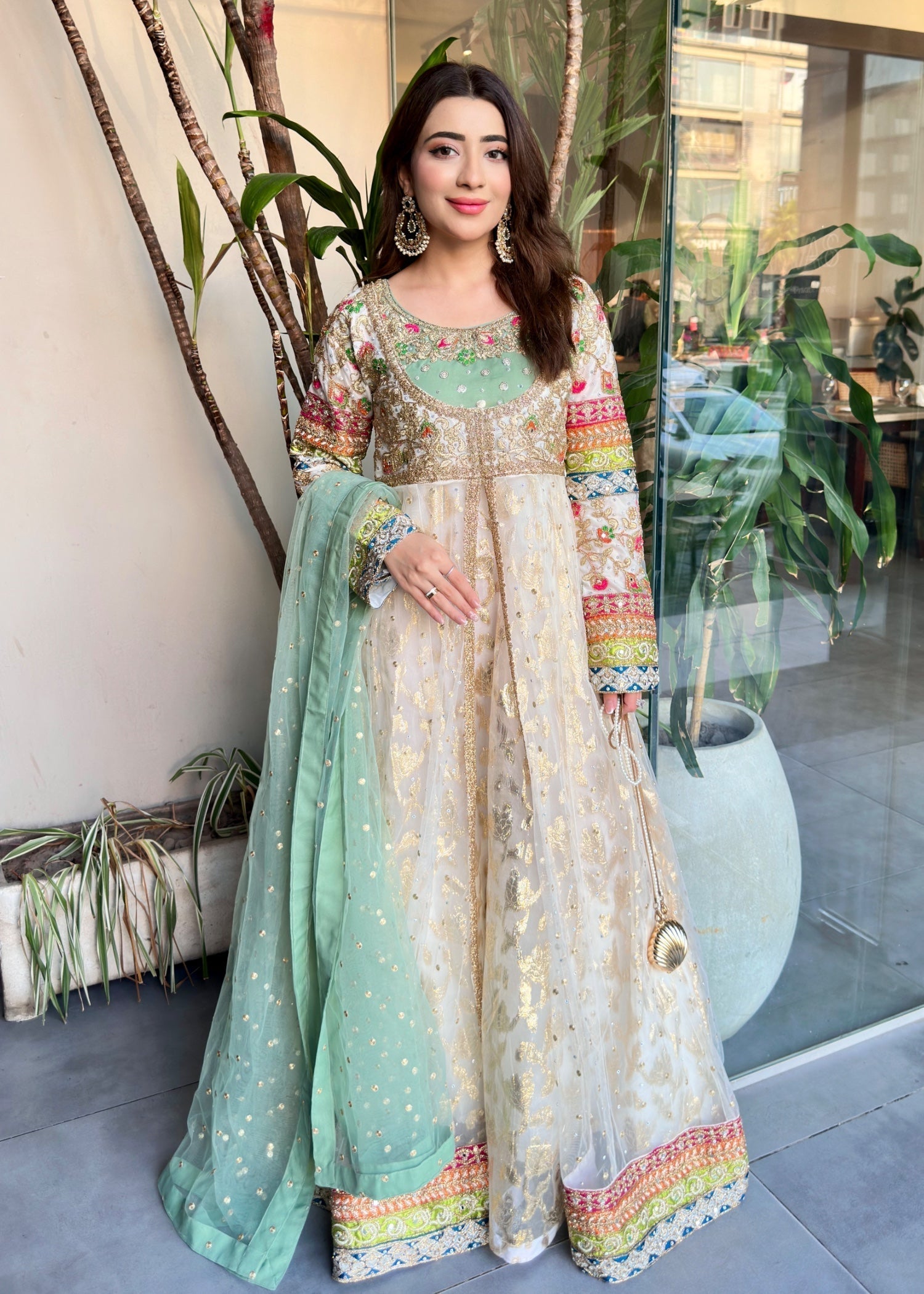 net Maxi in White