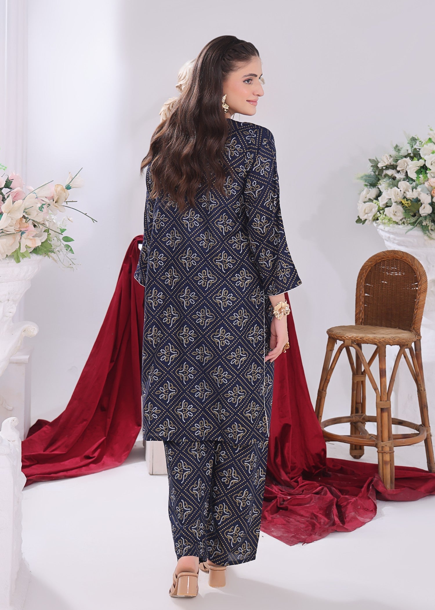linen Co Ord Sets in Navy blue
