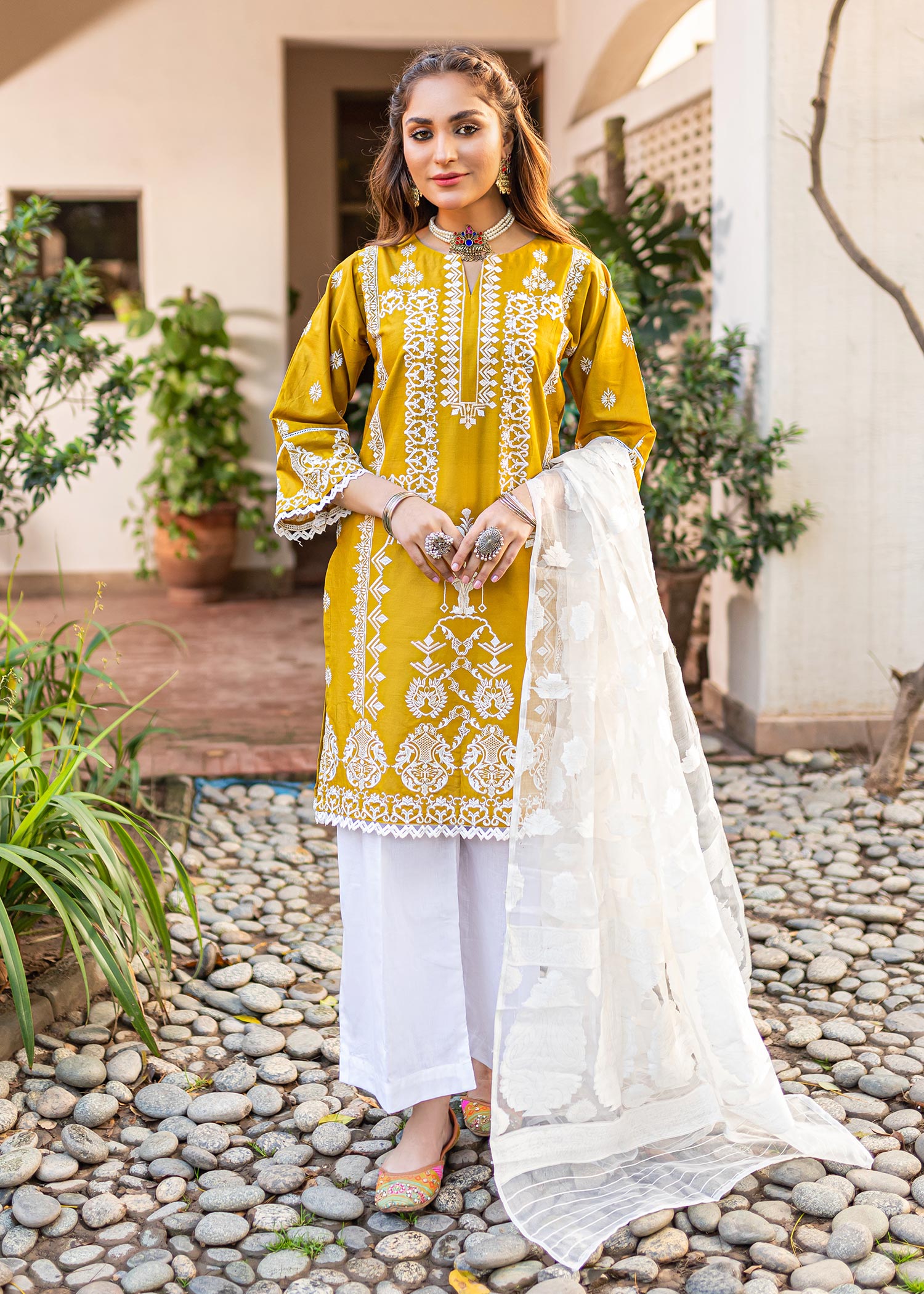 cotton Kurti in Mustard