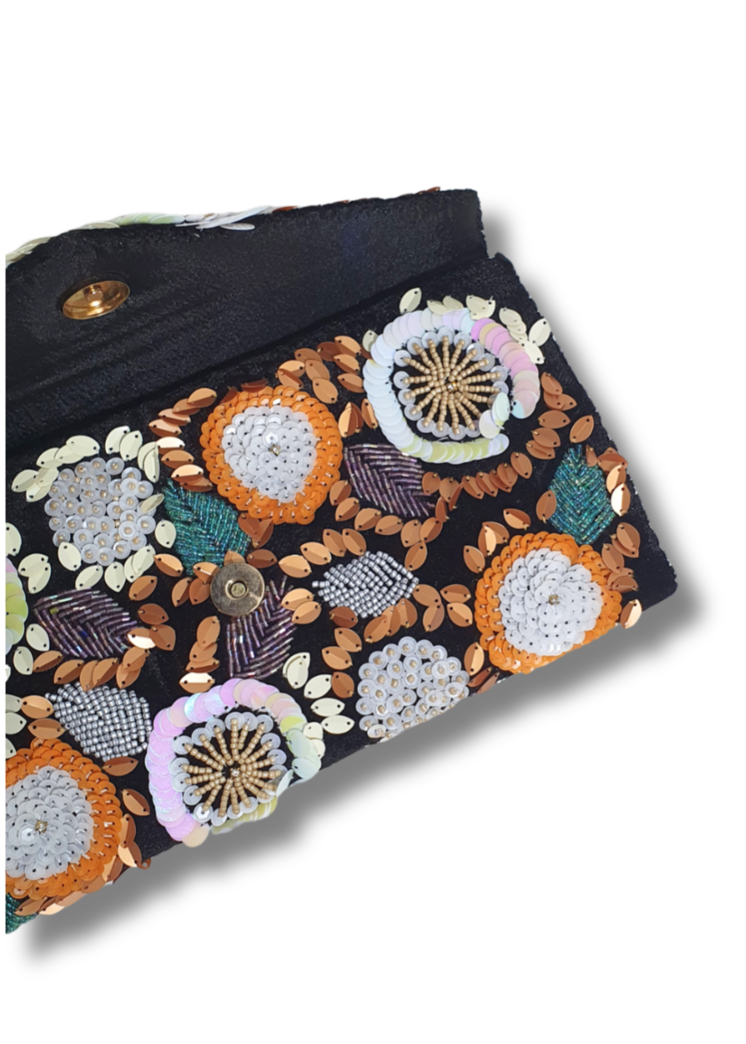 Clutch in Black, multi Color by - Trendy Women Clutch KXA0594