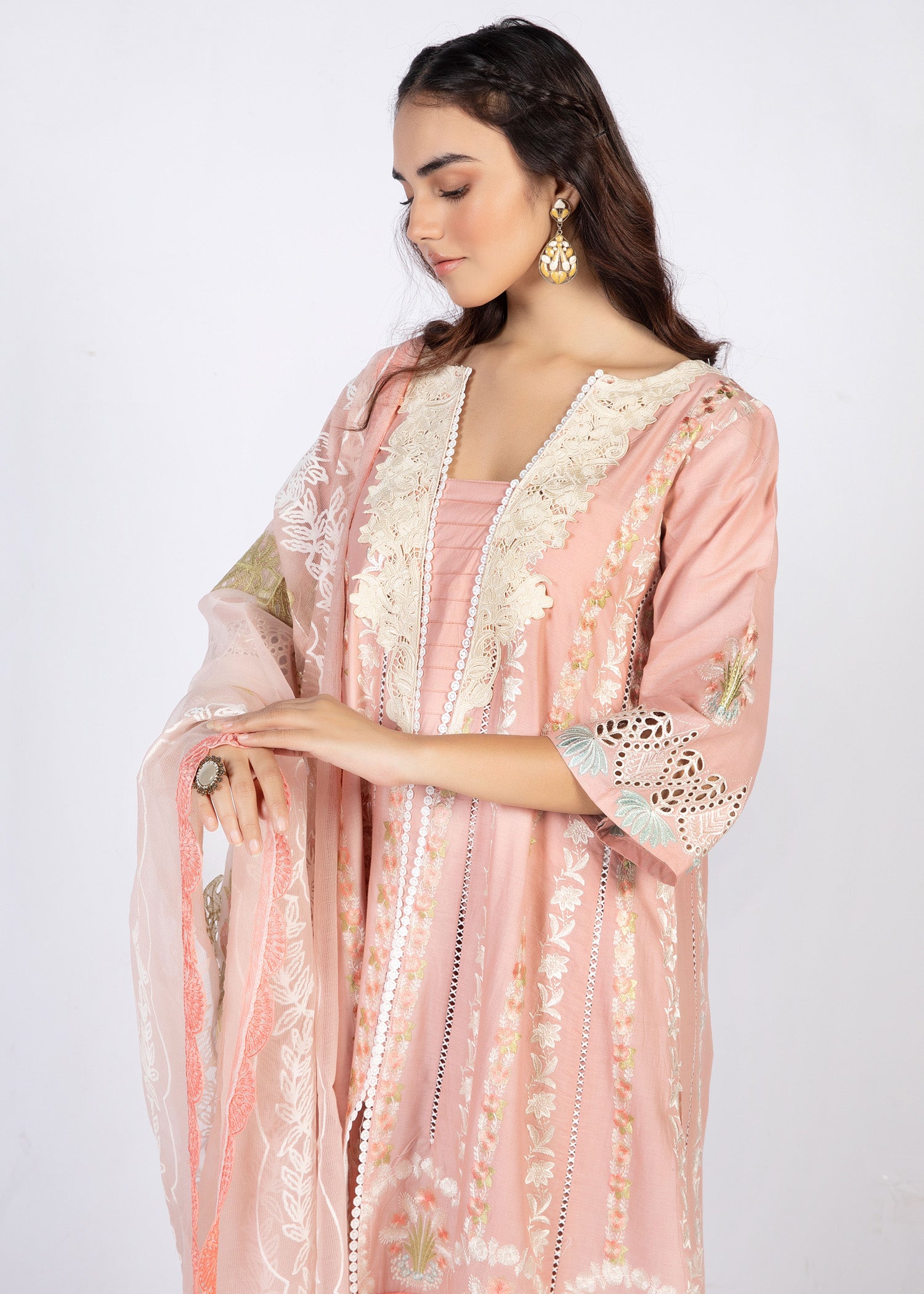 lawn Pishwas in Pink