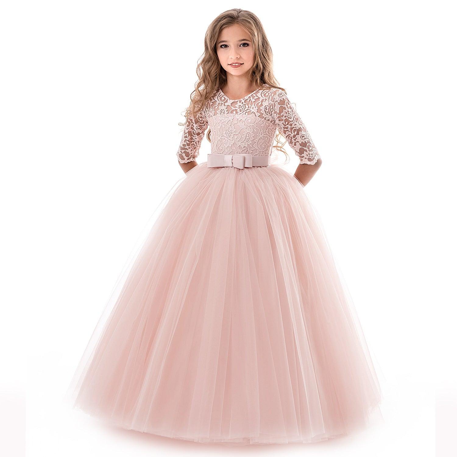 Children's Dress Long-Sleeved Large Children's Tutu Skirt
