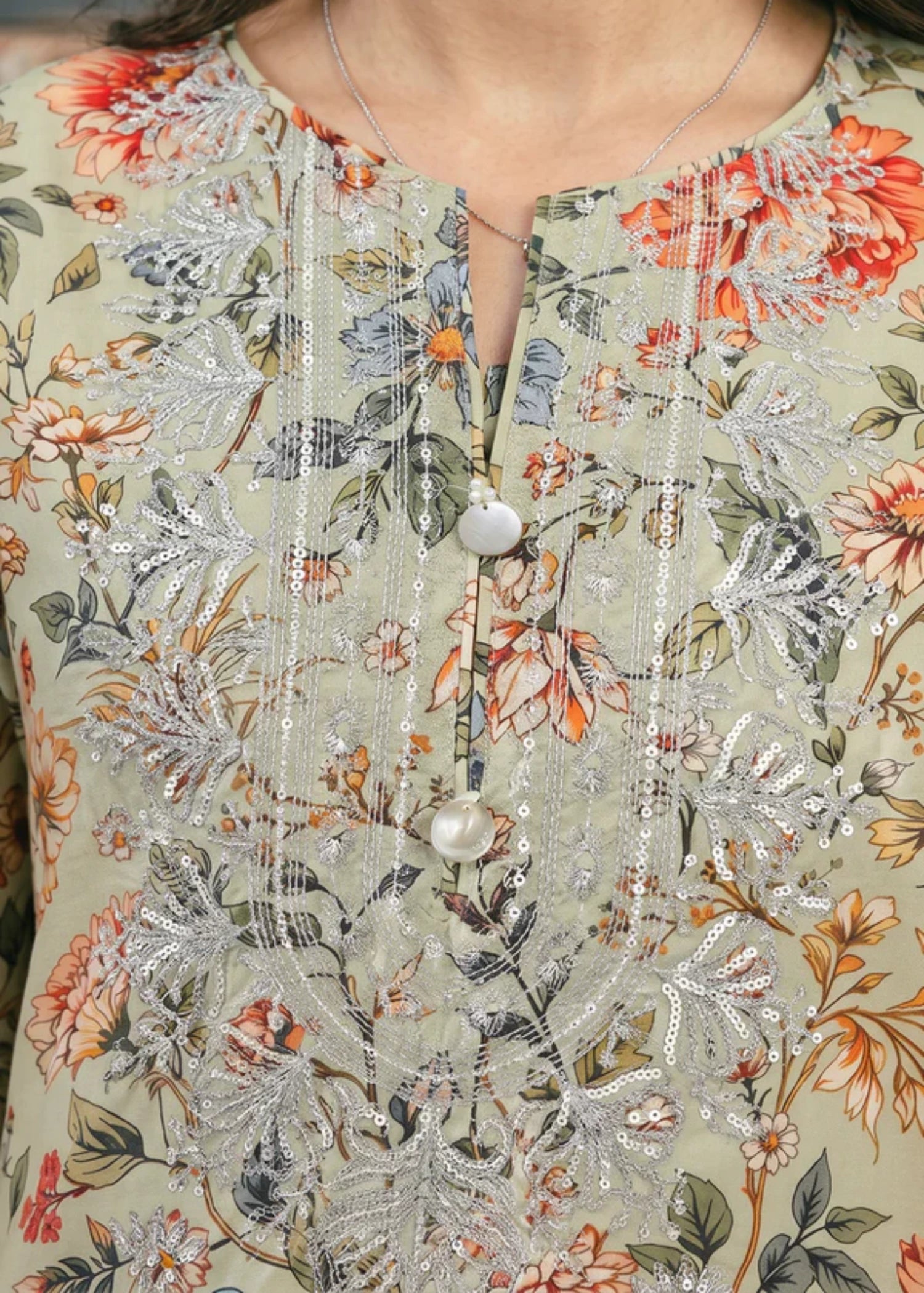 lawn Kurti in Multi