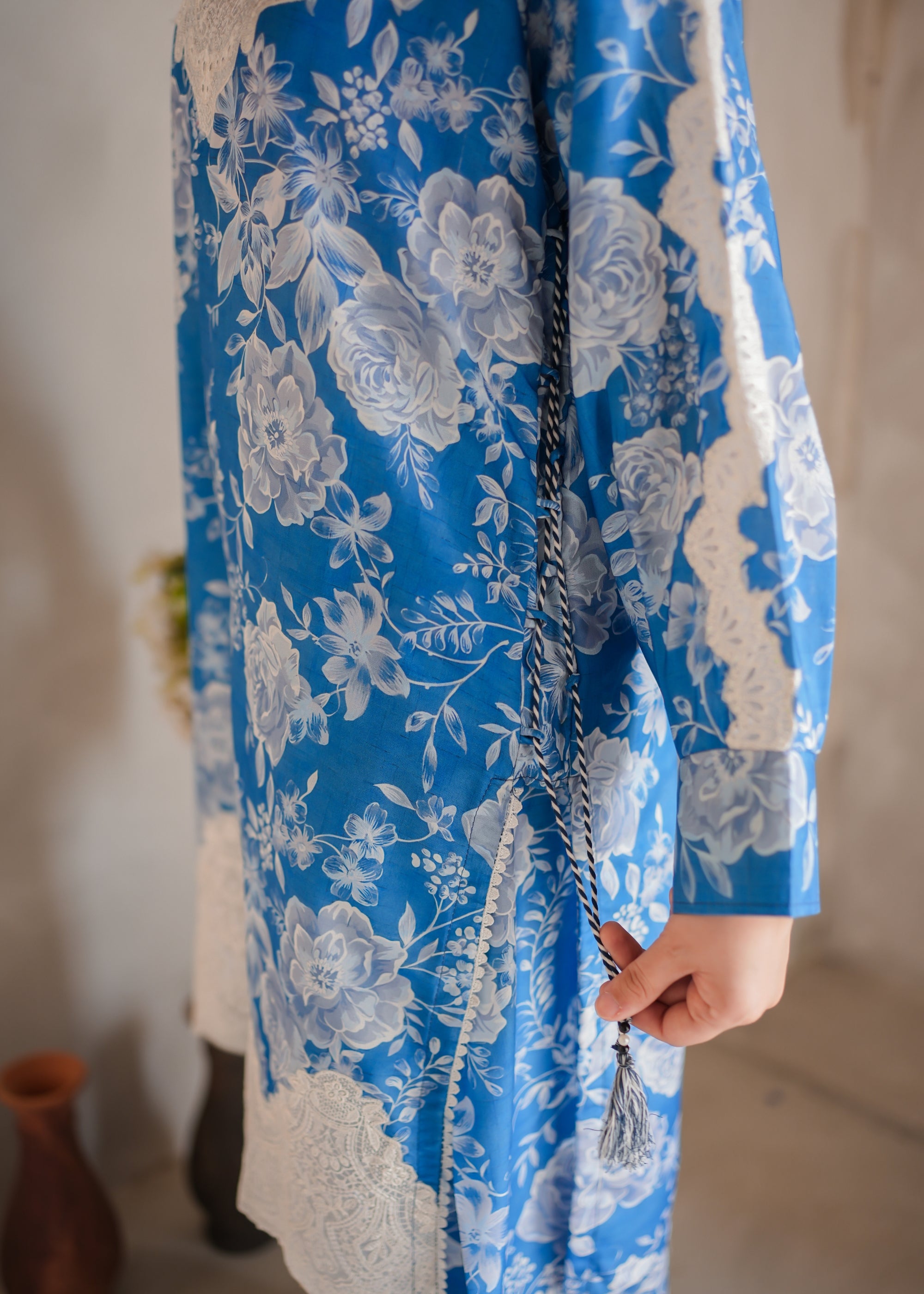 poly lawn Co Ord Sets in Cornflower blue